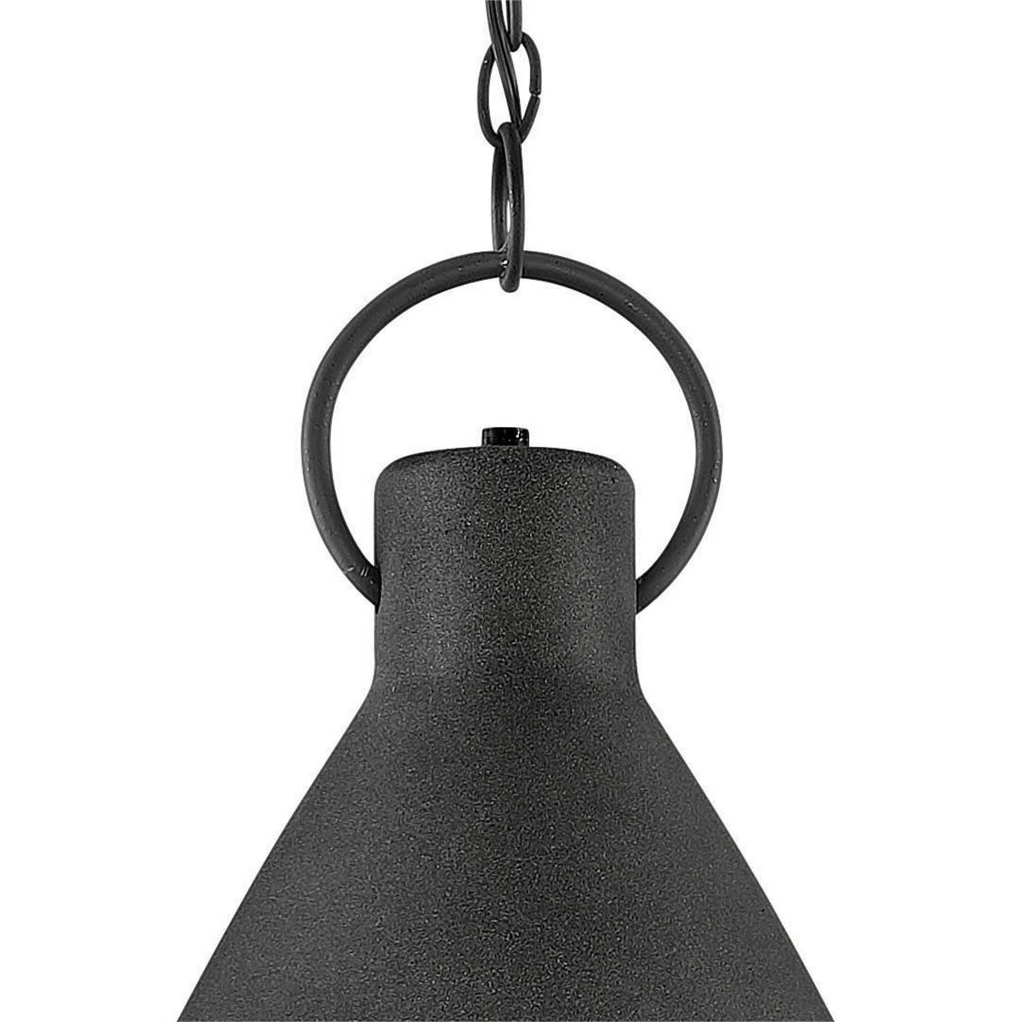Shown in Aged Zinc finish and Metal shade and Distressed Black accent