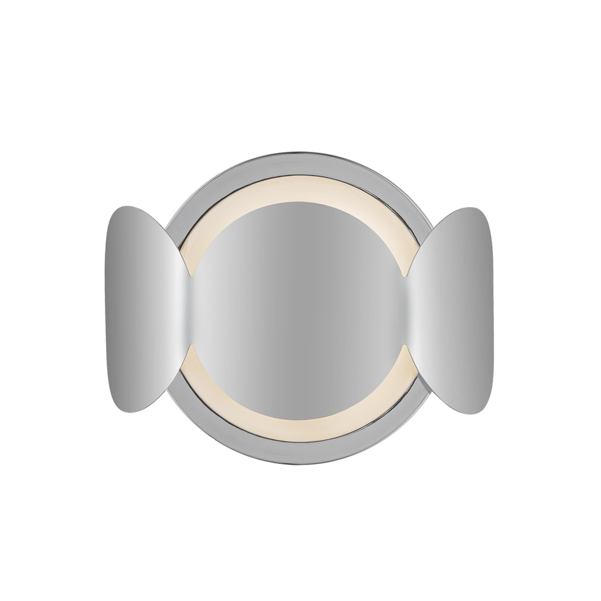 Shown in Chrome finish and Opal glass