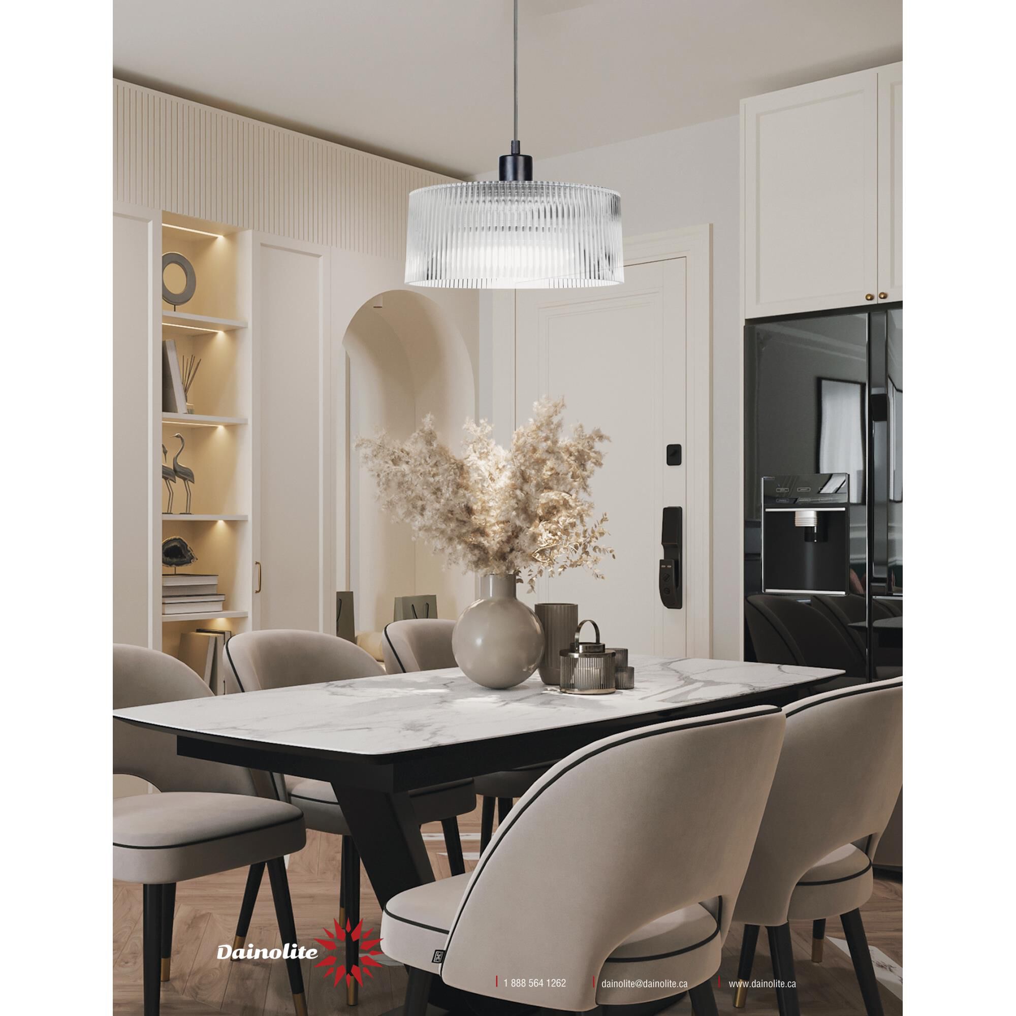 Nadine 12 Inch Mini Pendant by Dainolite