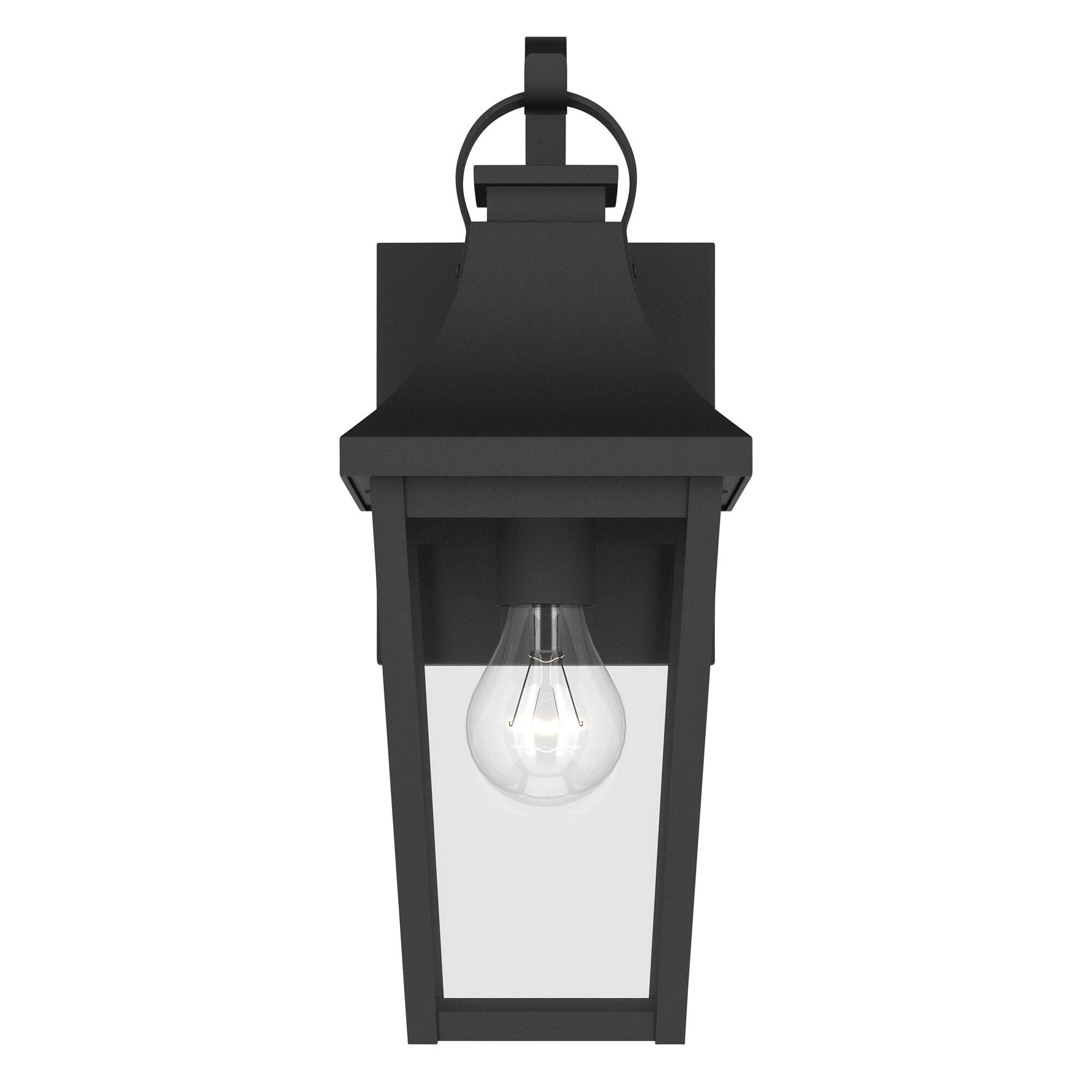 Shown in Textured Black finish and Clear glass