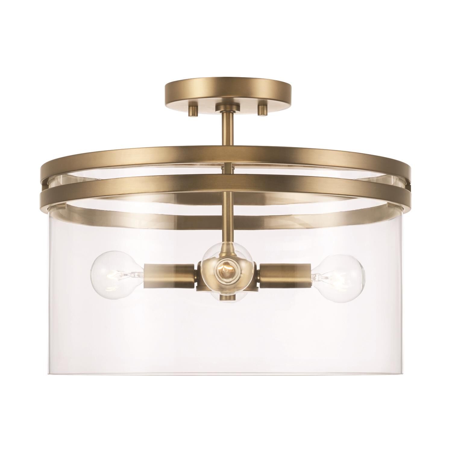Fuller 14 Inch 4 Light Semi Flush Mount by Homeplace by Capital Lighting Fixture Company