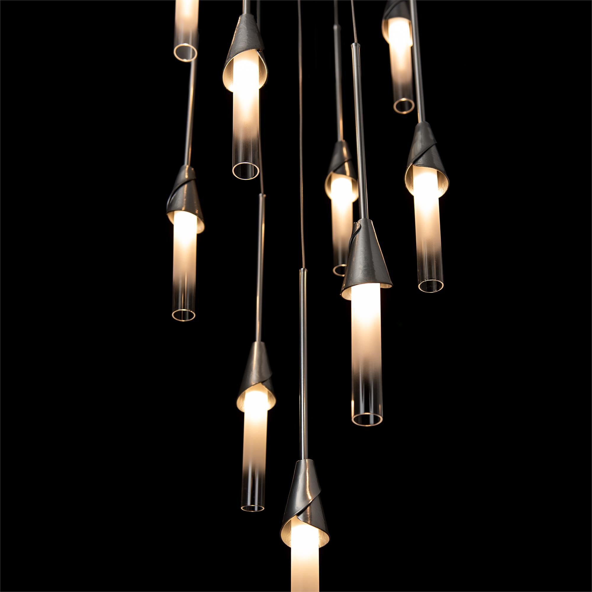 Shown in Sterling finish and Frosted glass