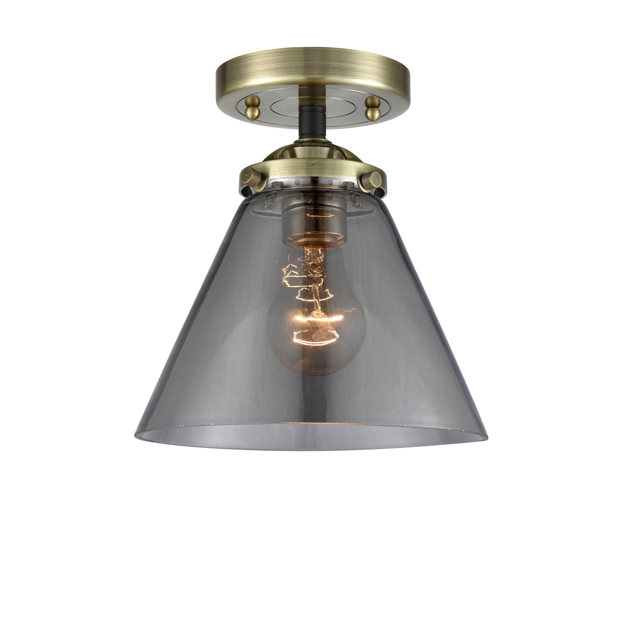 Bruno Marashlian Cone 7 Inch 1 Light Semi Flush Mount by Innovations Lighting