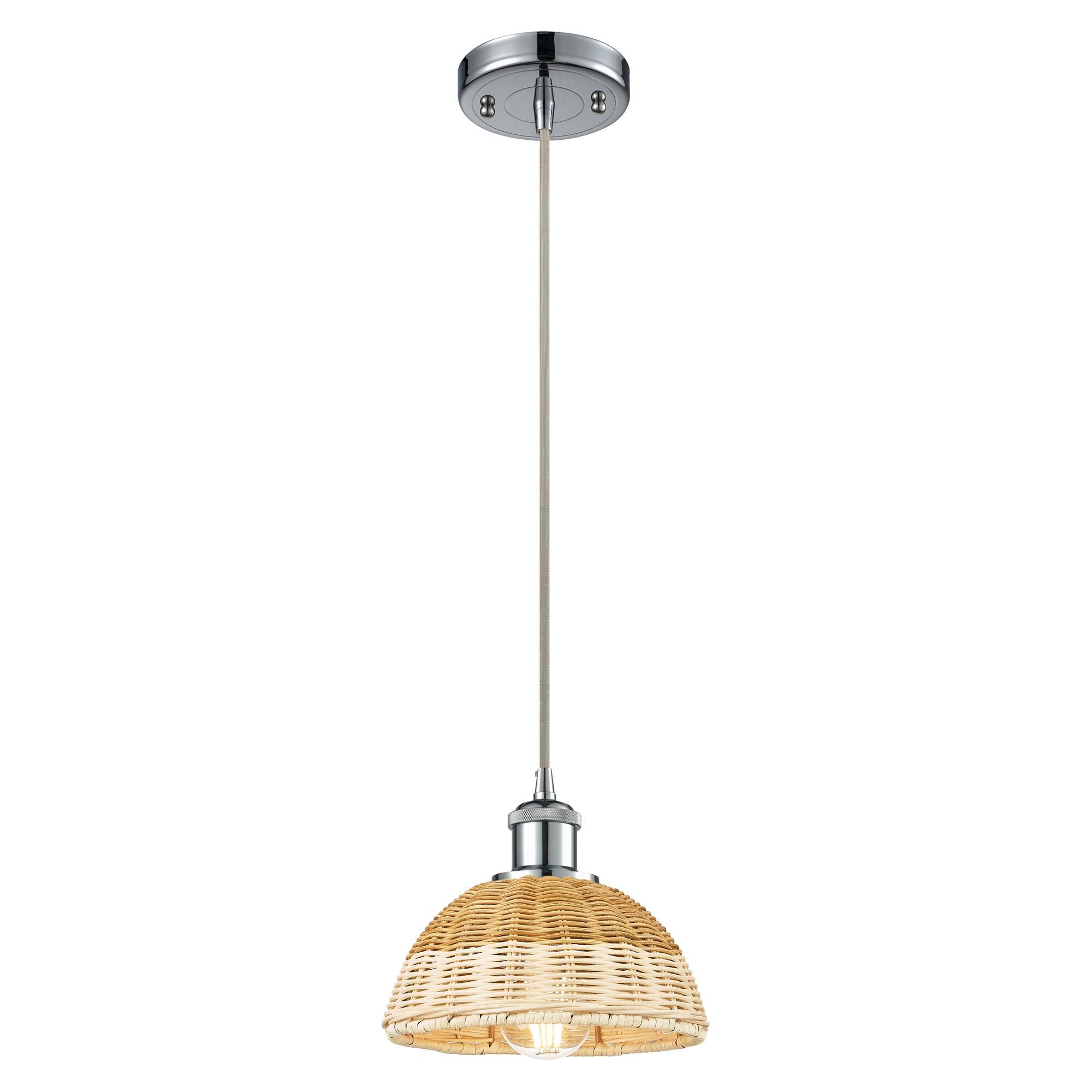 Shown in Polished Chrome finish and Natural shade