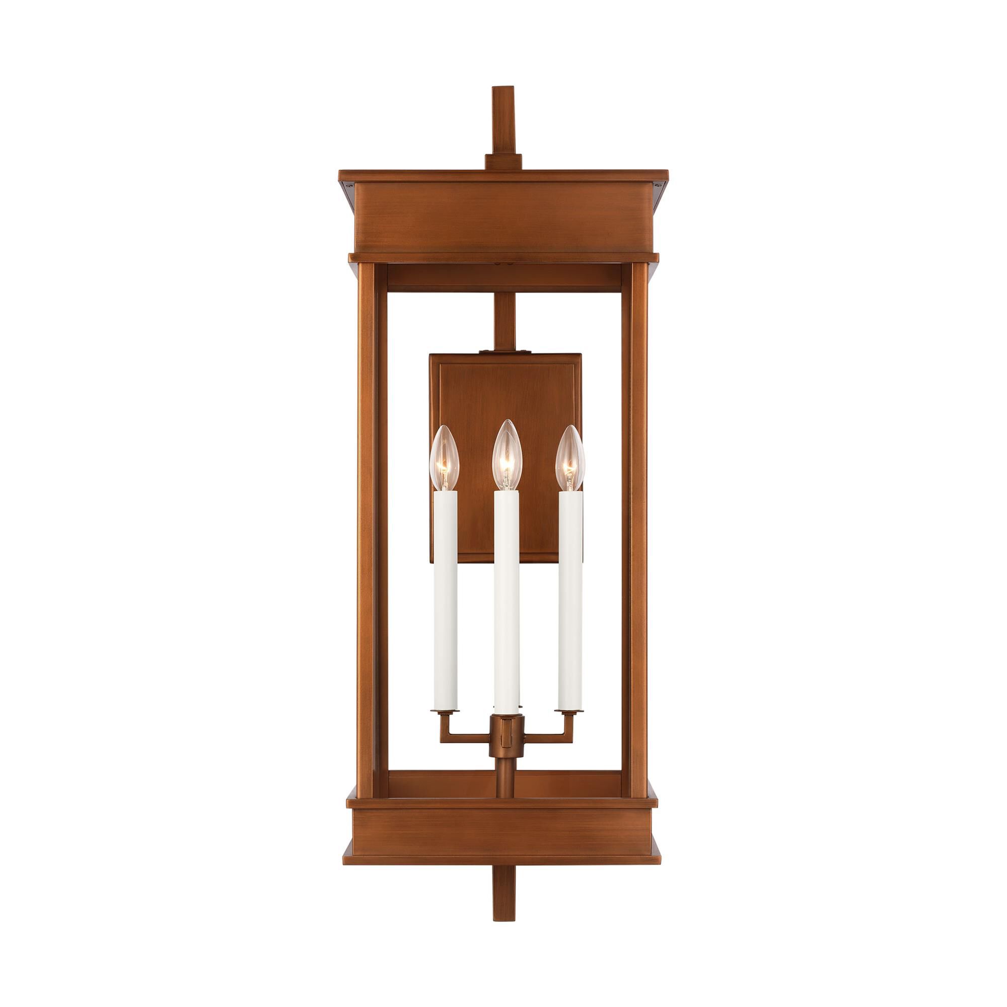 Shown in Natural Copper finish and Clear glass