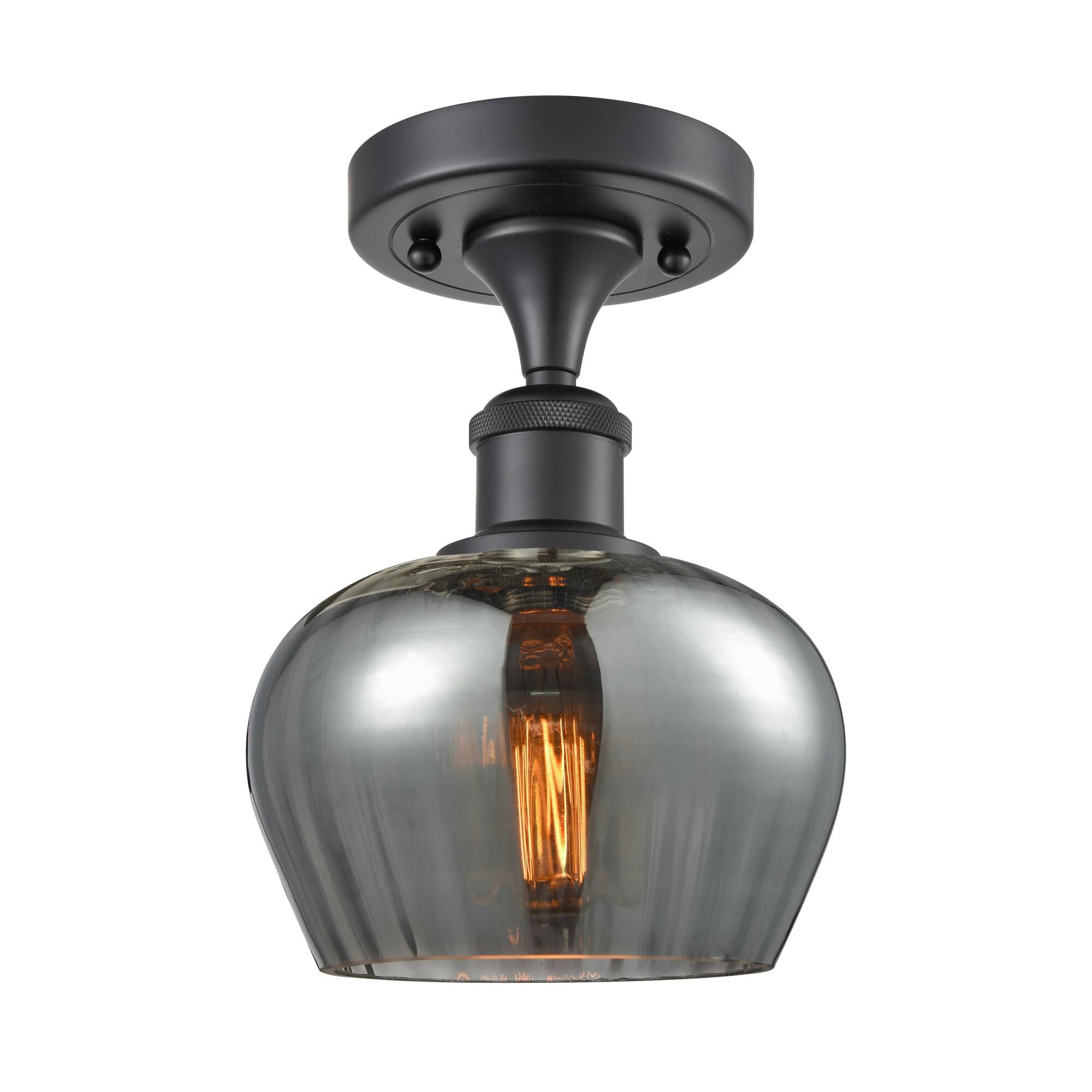 Shown in Matte Black finish and Smoked glass