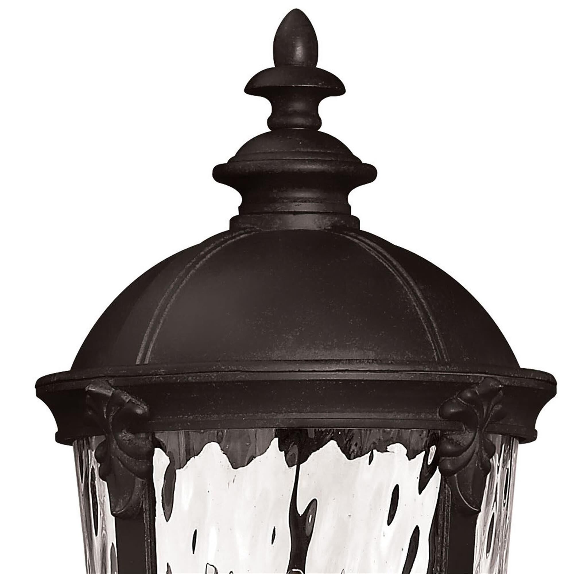 Shown in Black finish and Clear Water glass