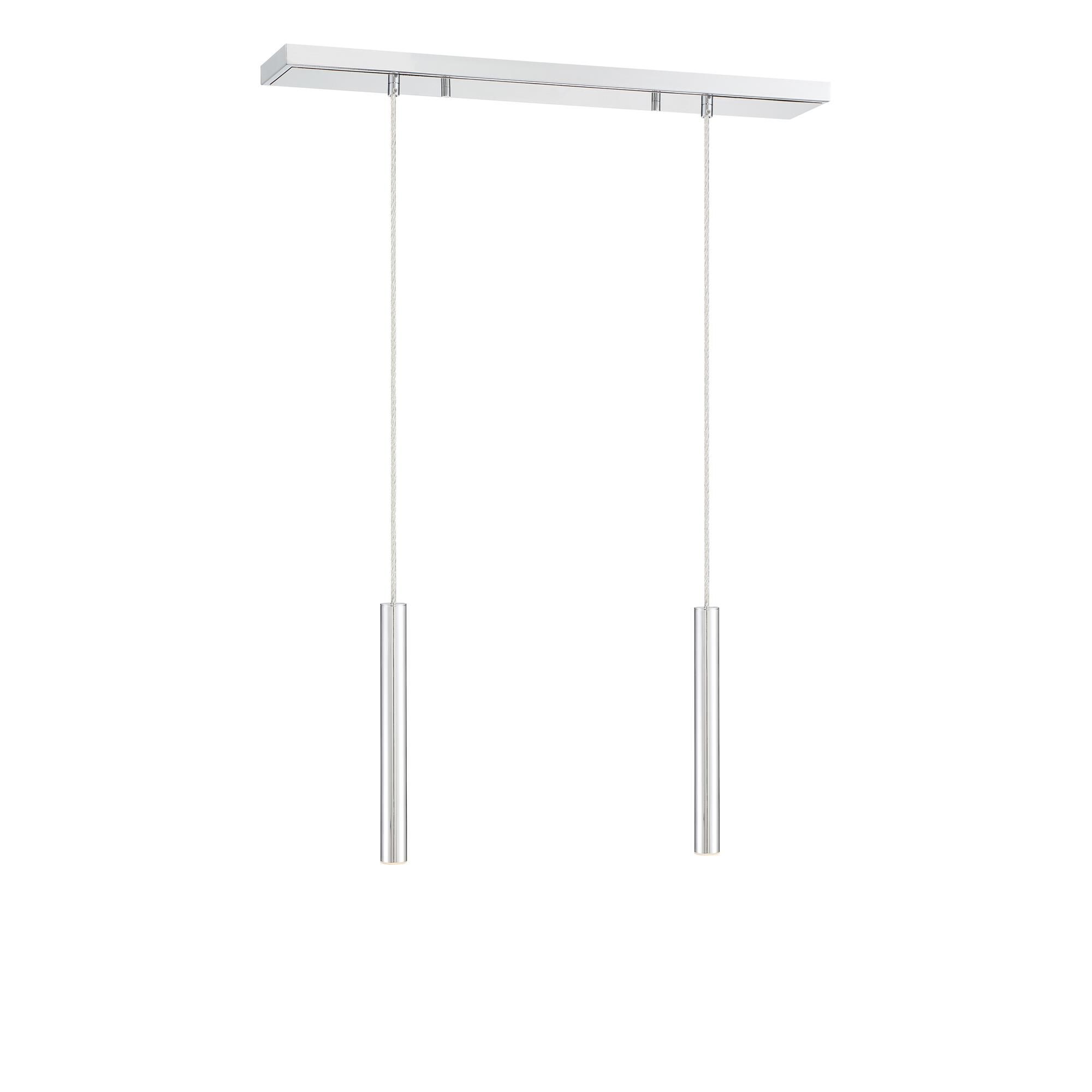 Shown in Chrome finish and Steel glass and Steel shade