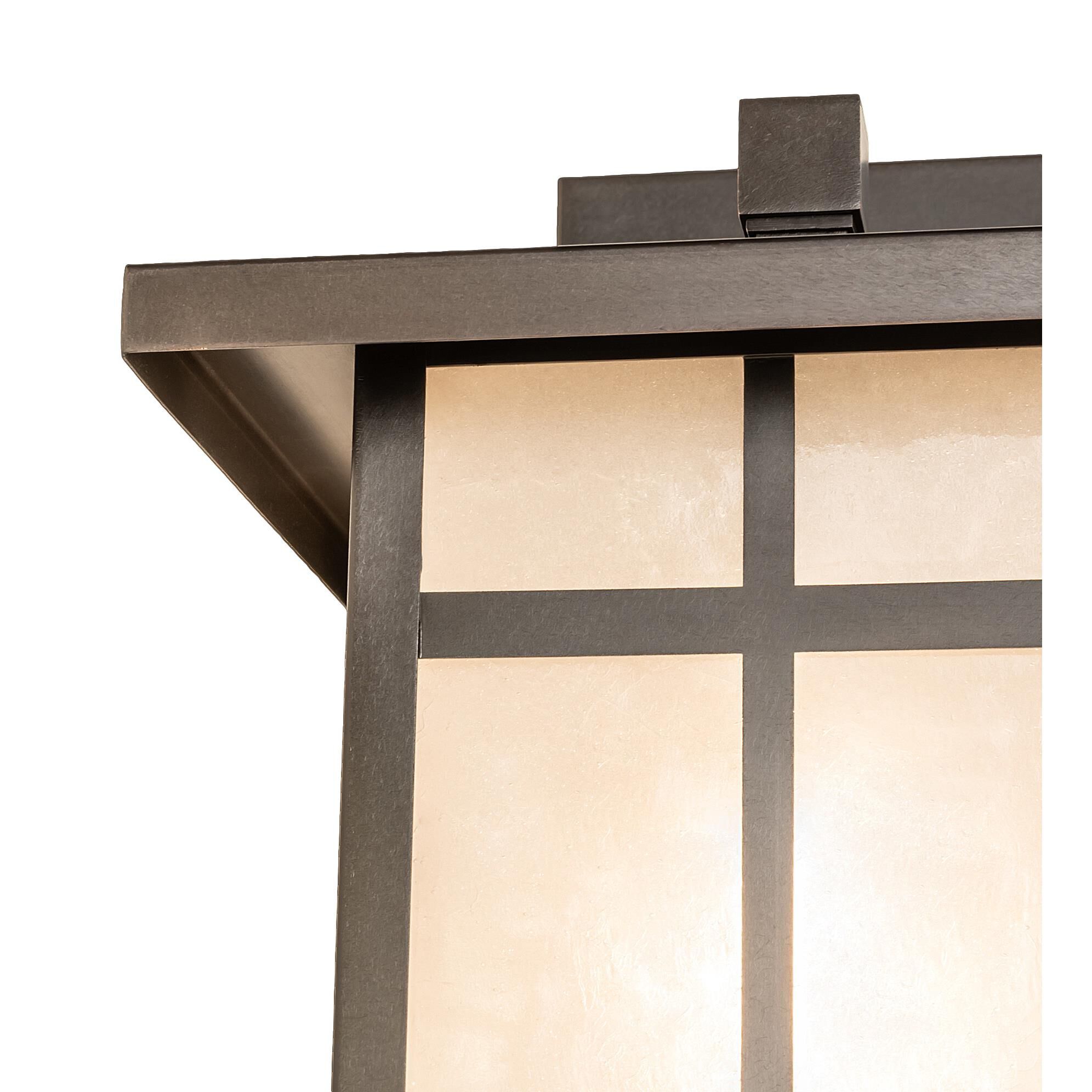 Shown in Craftsman Brown Finish finish and White;Seeded  Or Acrylic glass