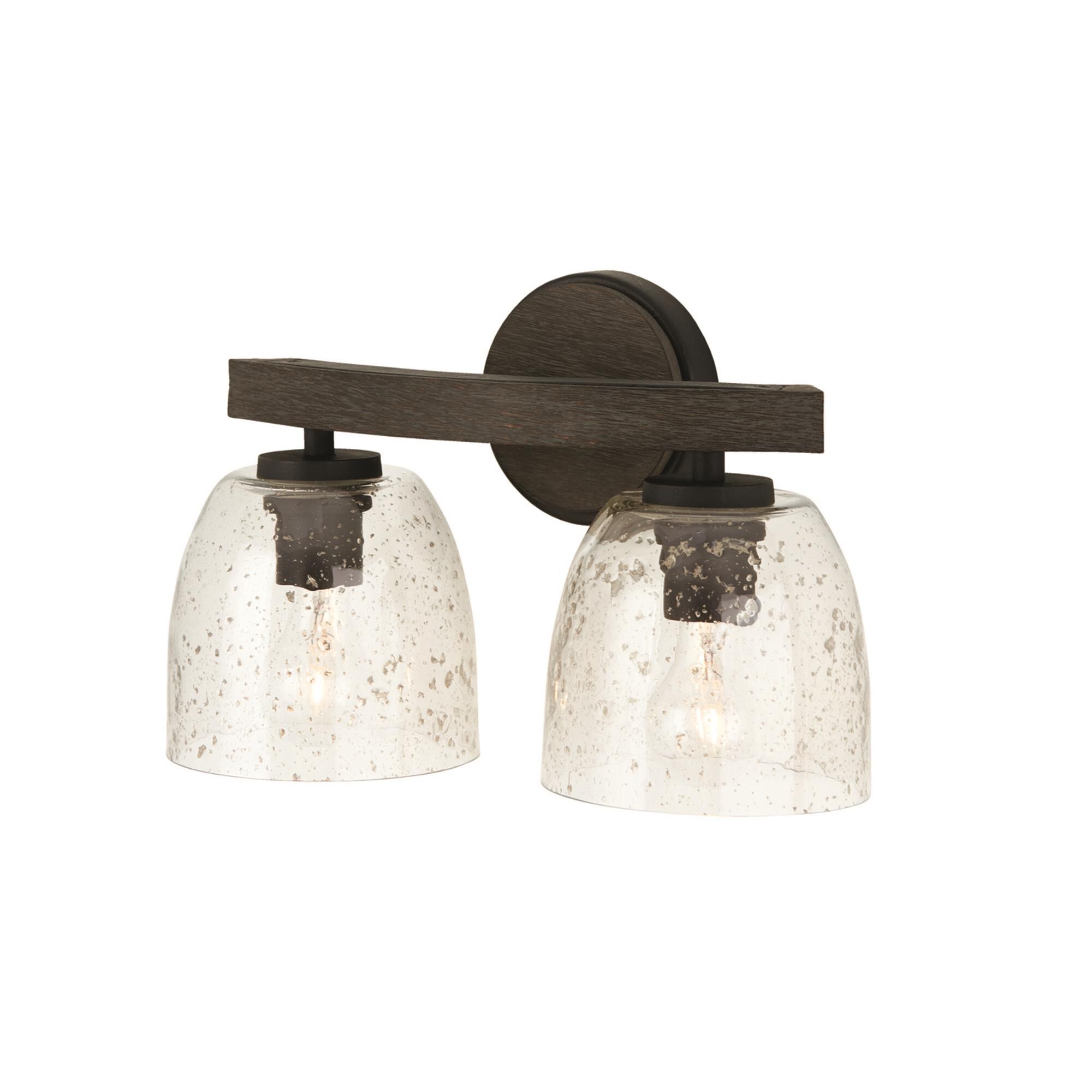 Shown in Carbon Grey and Black Iron finish and Stone Seeded glass
