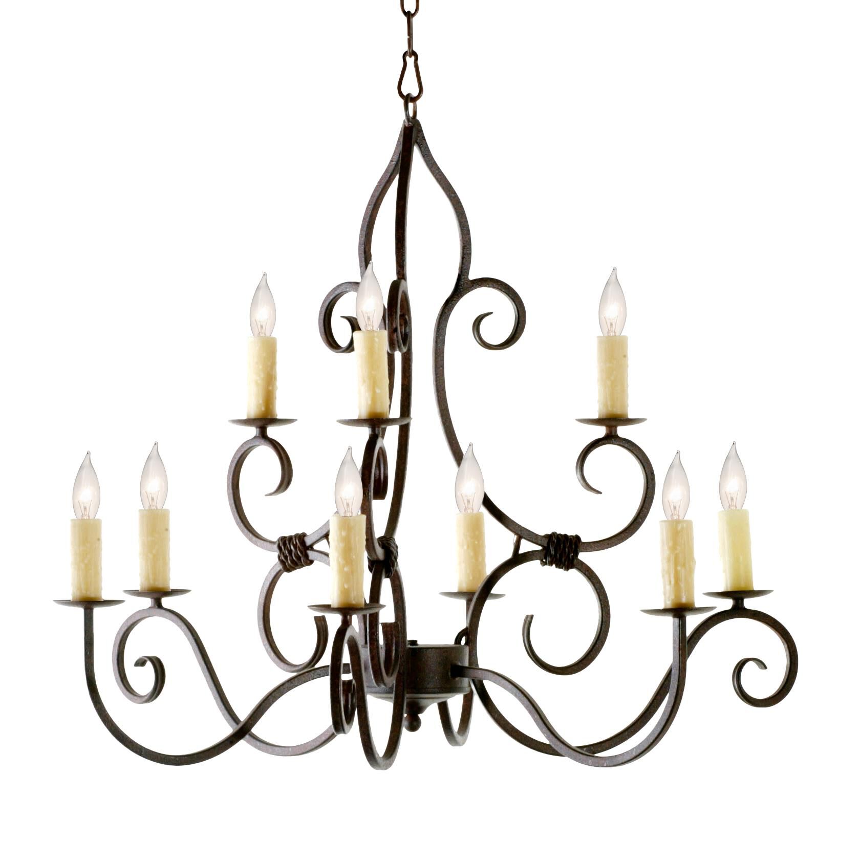 Clayton 36 Inch 9 Light Chandelier by Meyda Lighting