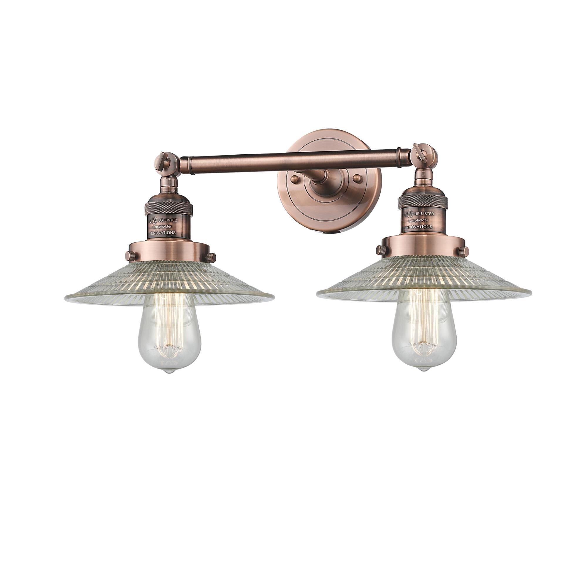 Bruno Marashlian Halophane 18 Inch 2 Light Bath Vanity Light by Innovations Lighting