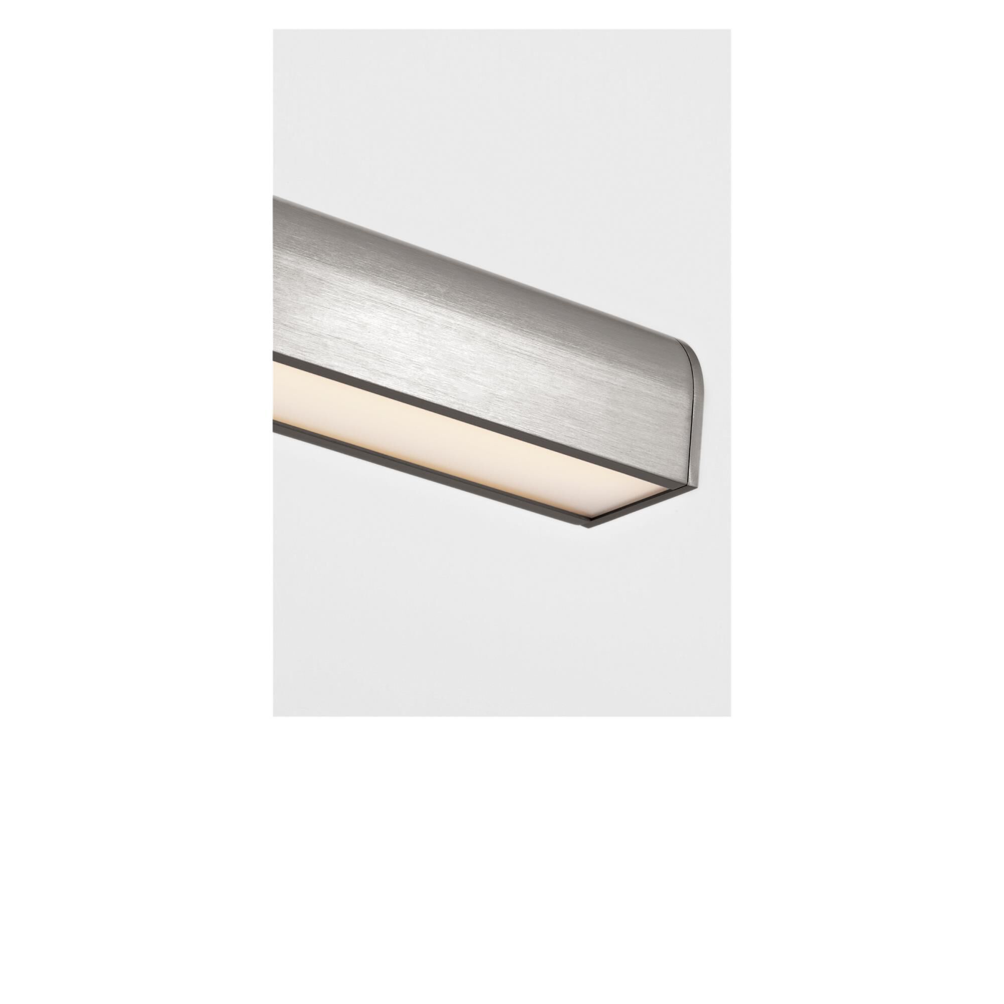 Shown in Brushed Nickel finish and White Acrylic Diffuser shade