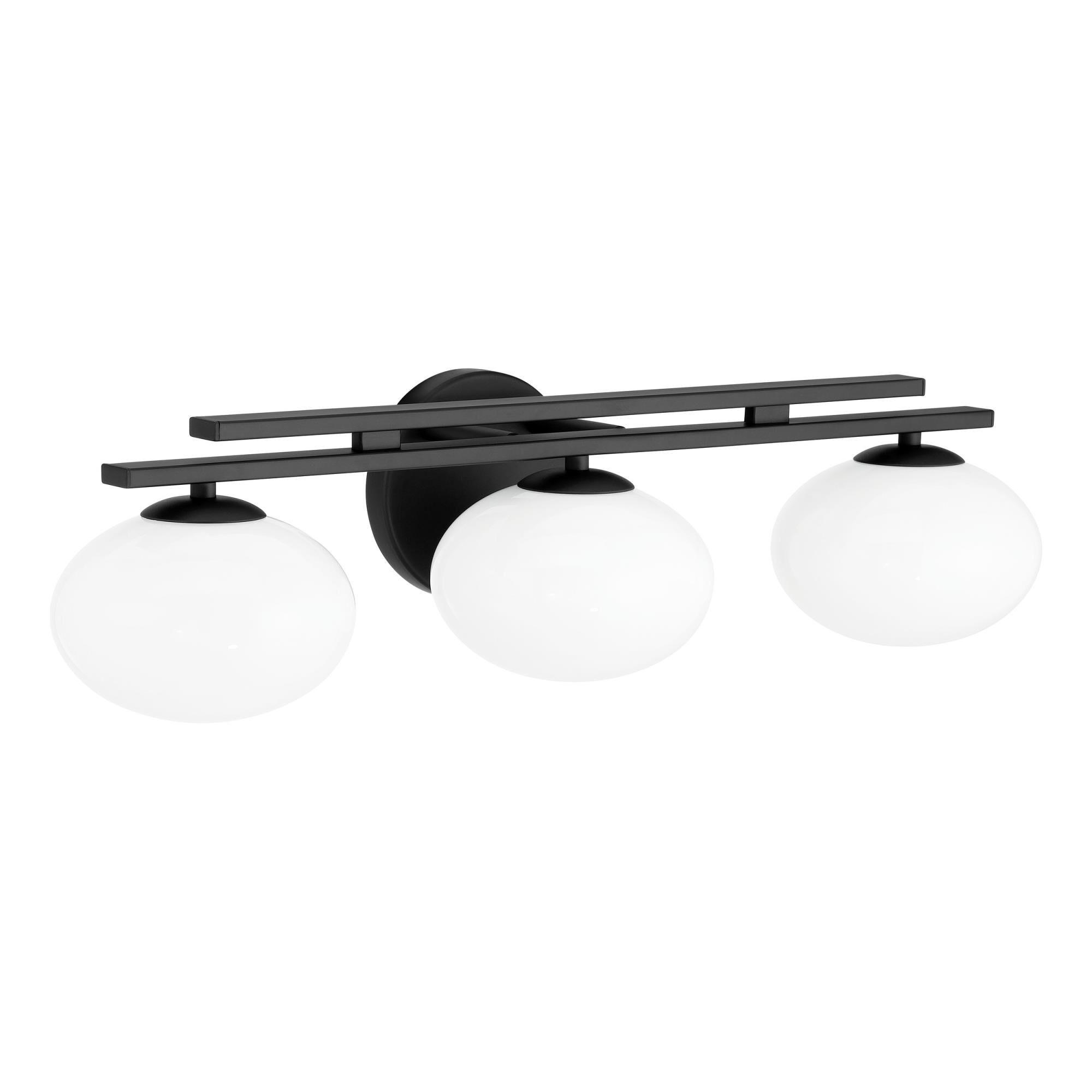 Shown in Matte Black finish and Opal glass