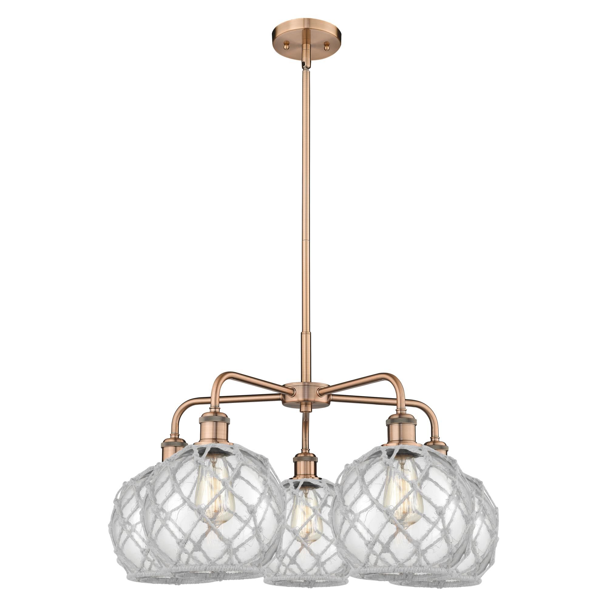 Bruno Marashlian Farmhouse Rope 27 Inch Chandelier by Innovations Lighting