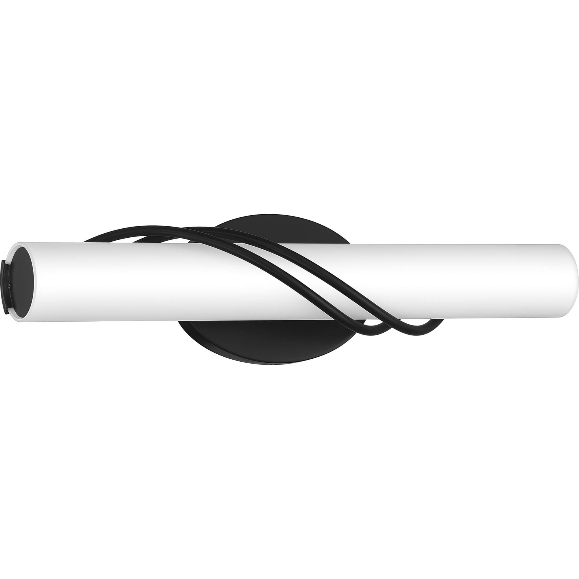 Shown in Matte Black finish and White Painted Etched Glass shade