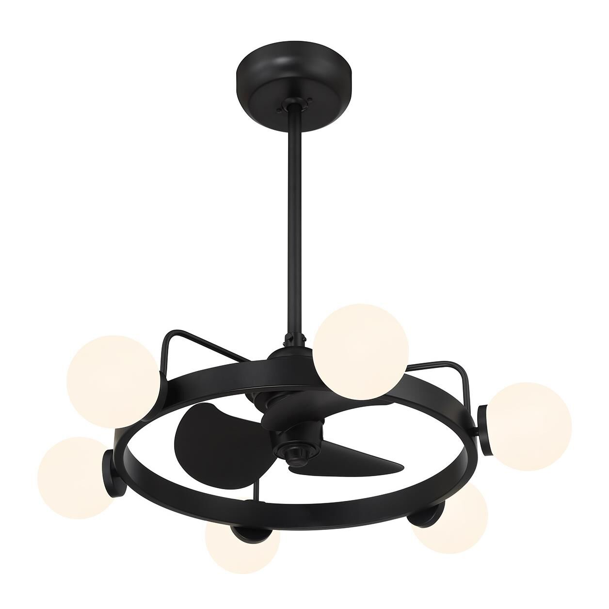 Shown in Matte Black finish and Opal glass