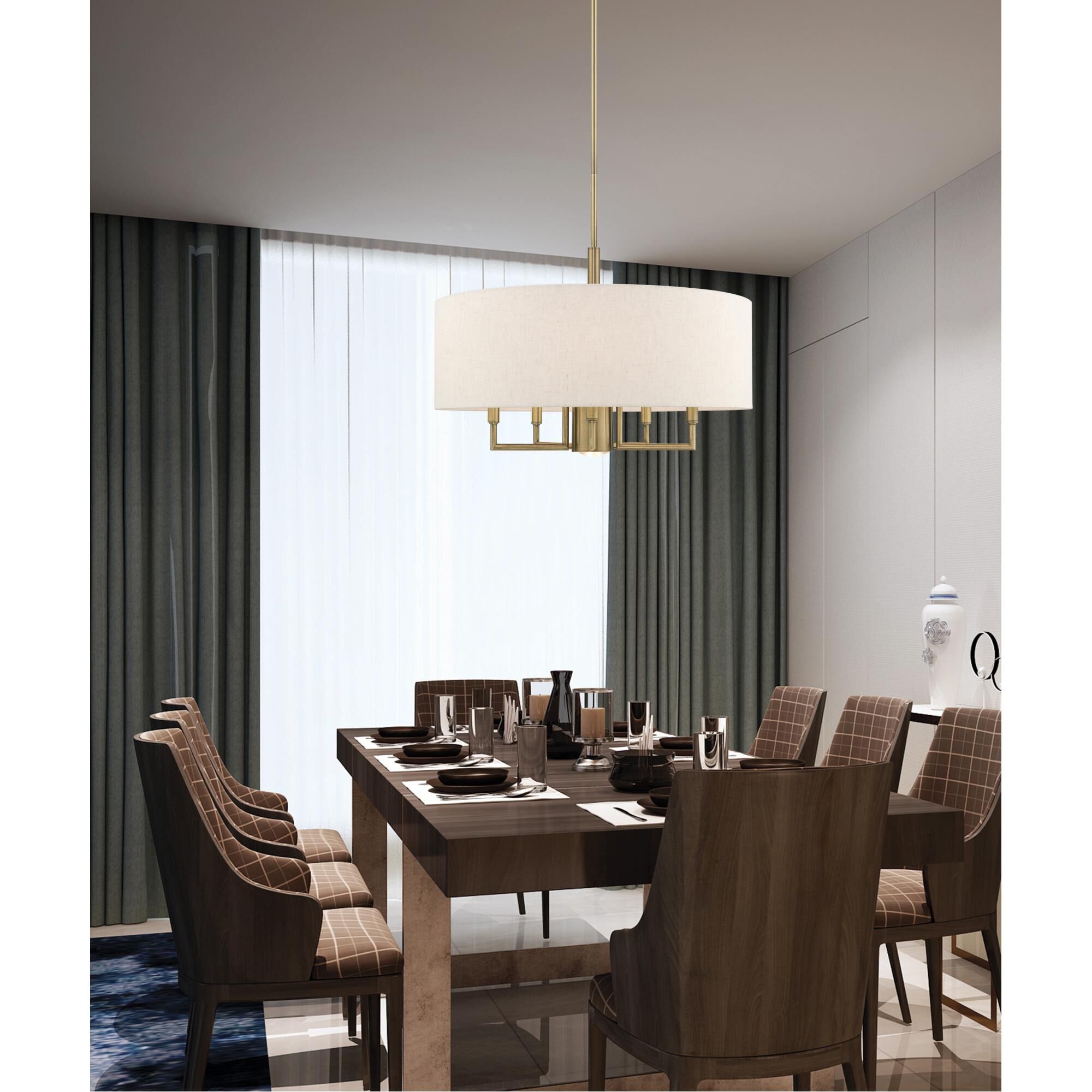 Meridian Large Pendant by Livex Lighting