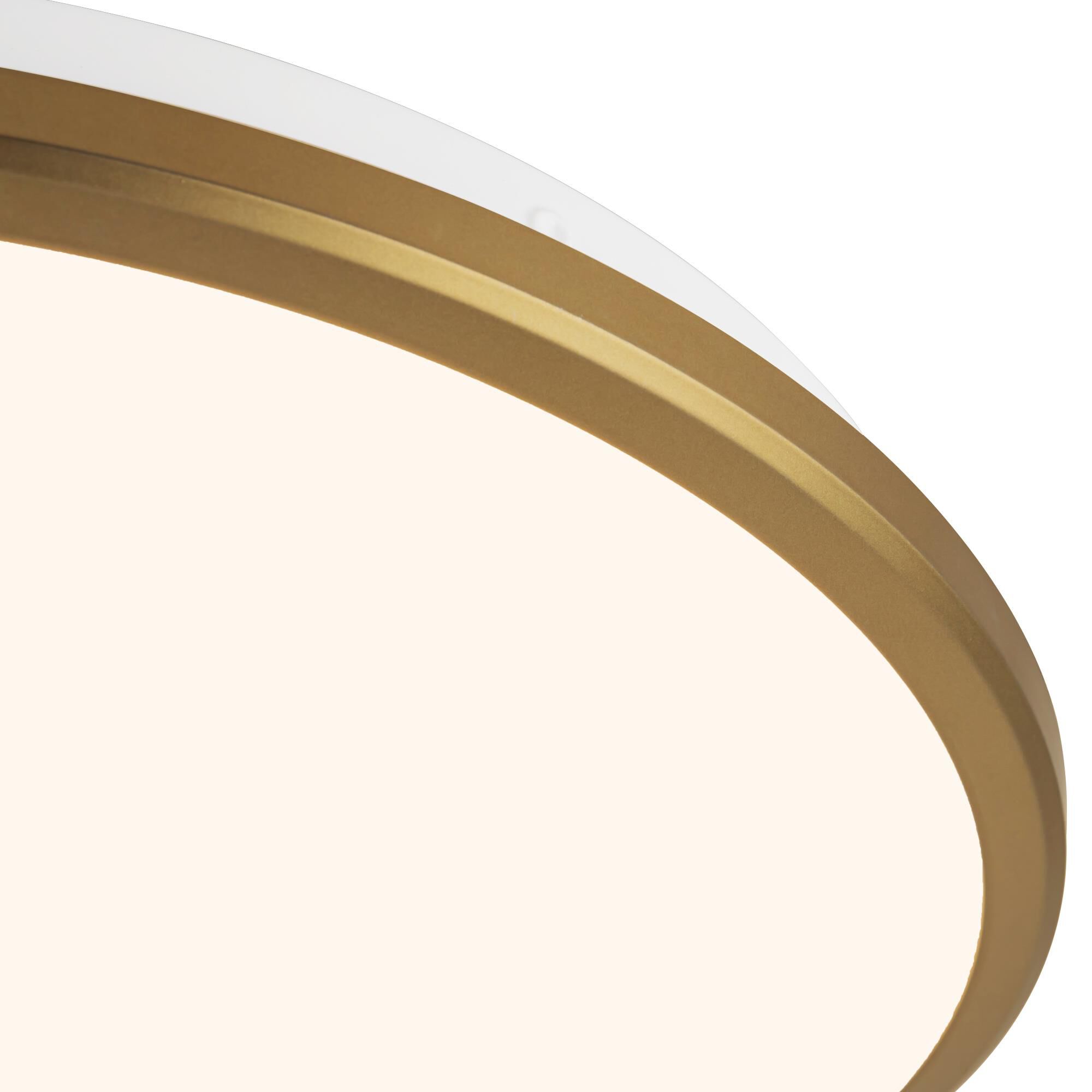 Shown in Brushed Gold finish and Frosted Acrylic Diffuser glass