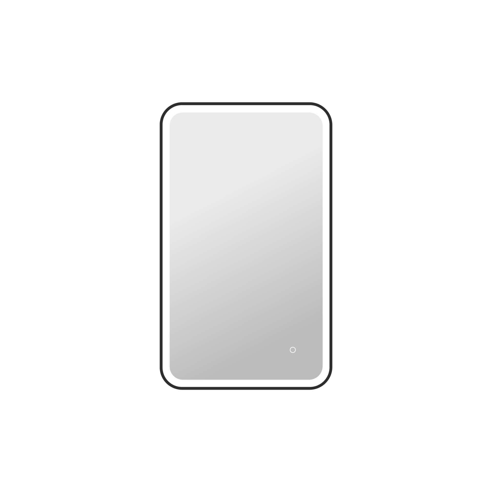 Harmoni 40 Inch Rectangular LED Lighted Mirror by Elegant Decor