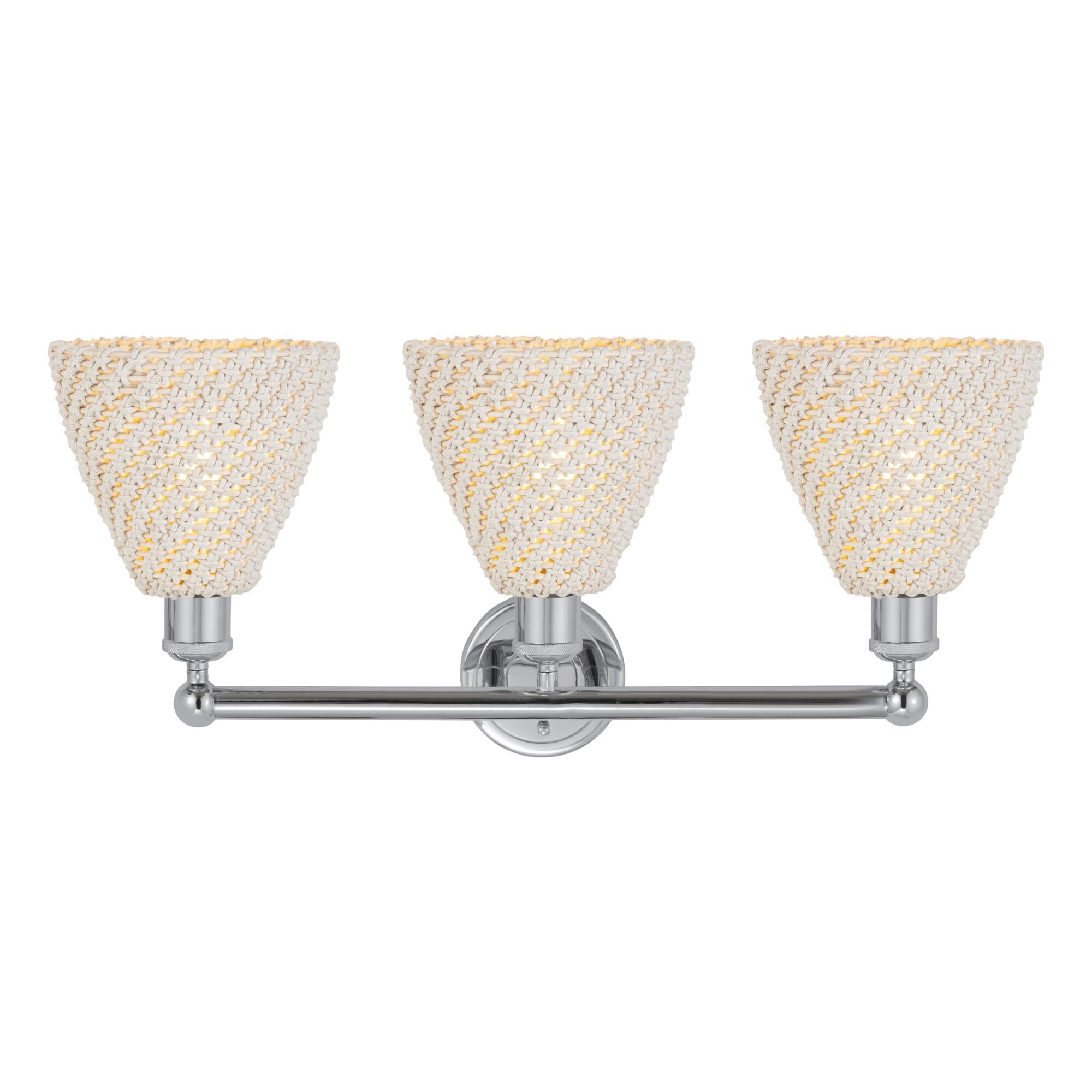 Shown in Polished Chrome finish and Natural shade