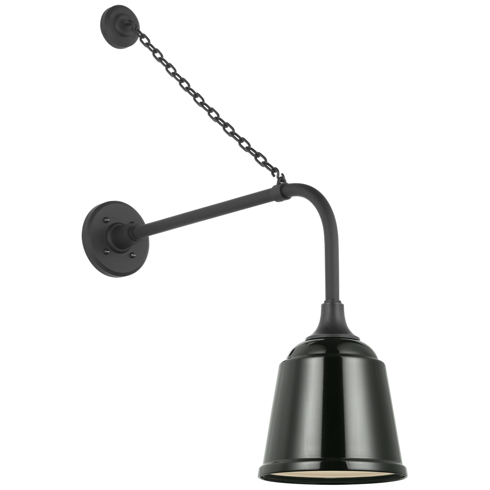 Shown in Matte Black finish and Green shade