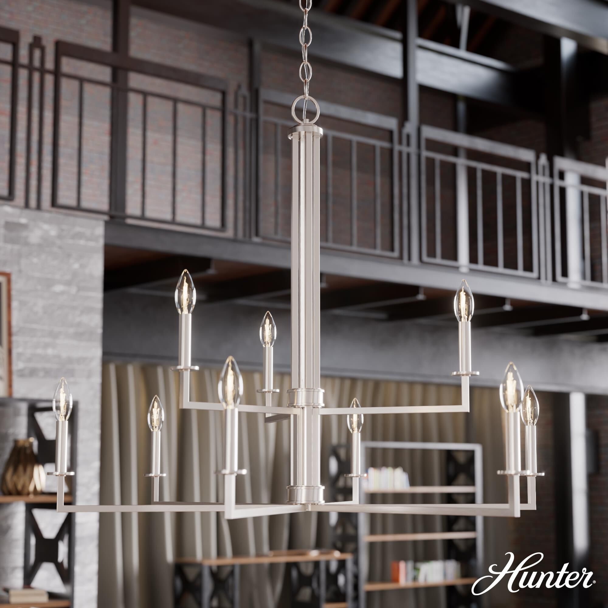 Bearden 30 Inch 6 Light Chandelier by Hunter Fan