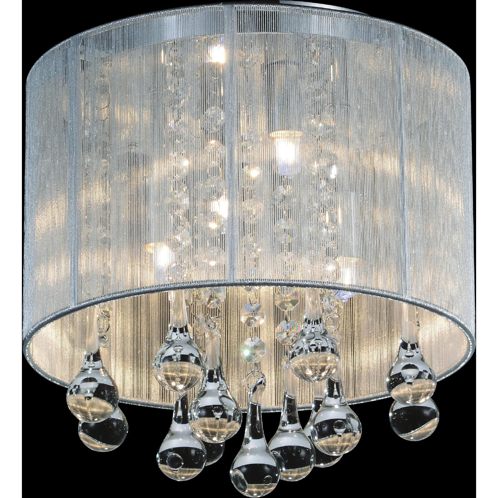 Water Drop 10 Inch 4 Light Flush Mount by CWI Lighting