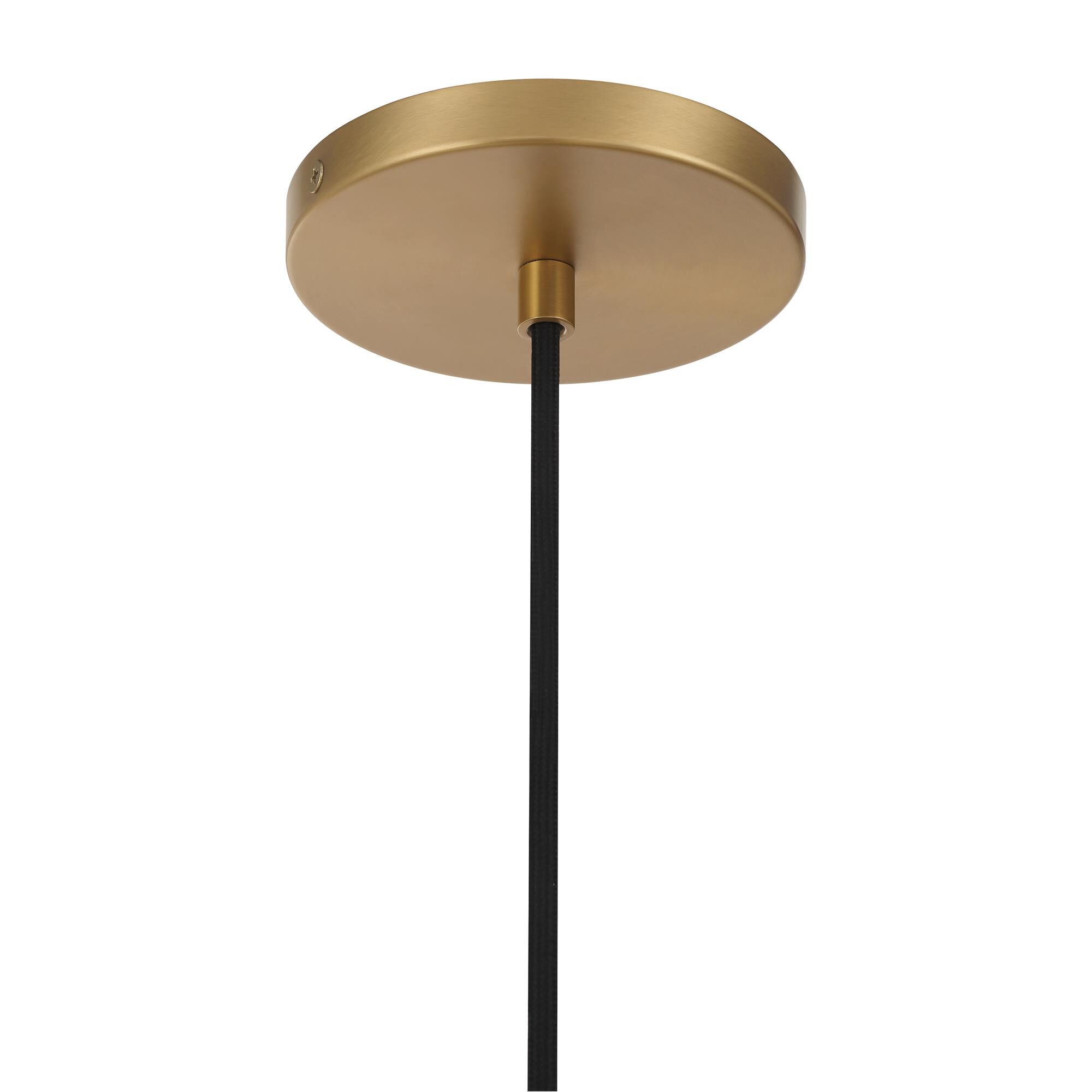 Shown in Legacy Brass finish and White Bubble glass