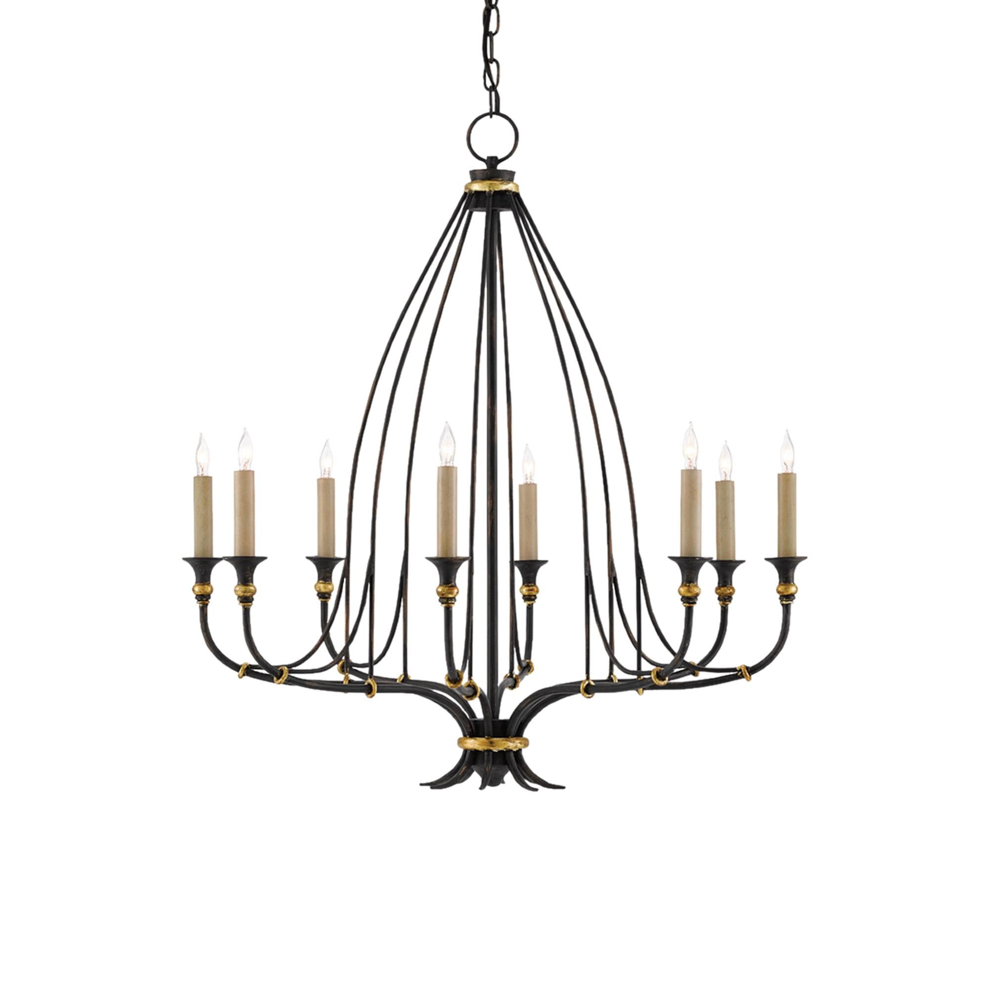 Shown in French Black With Gold Leaf Accents finish
