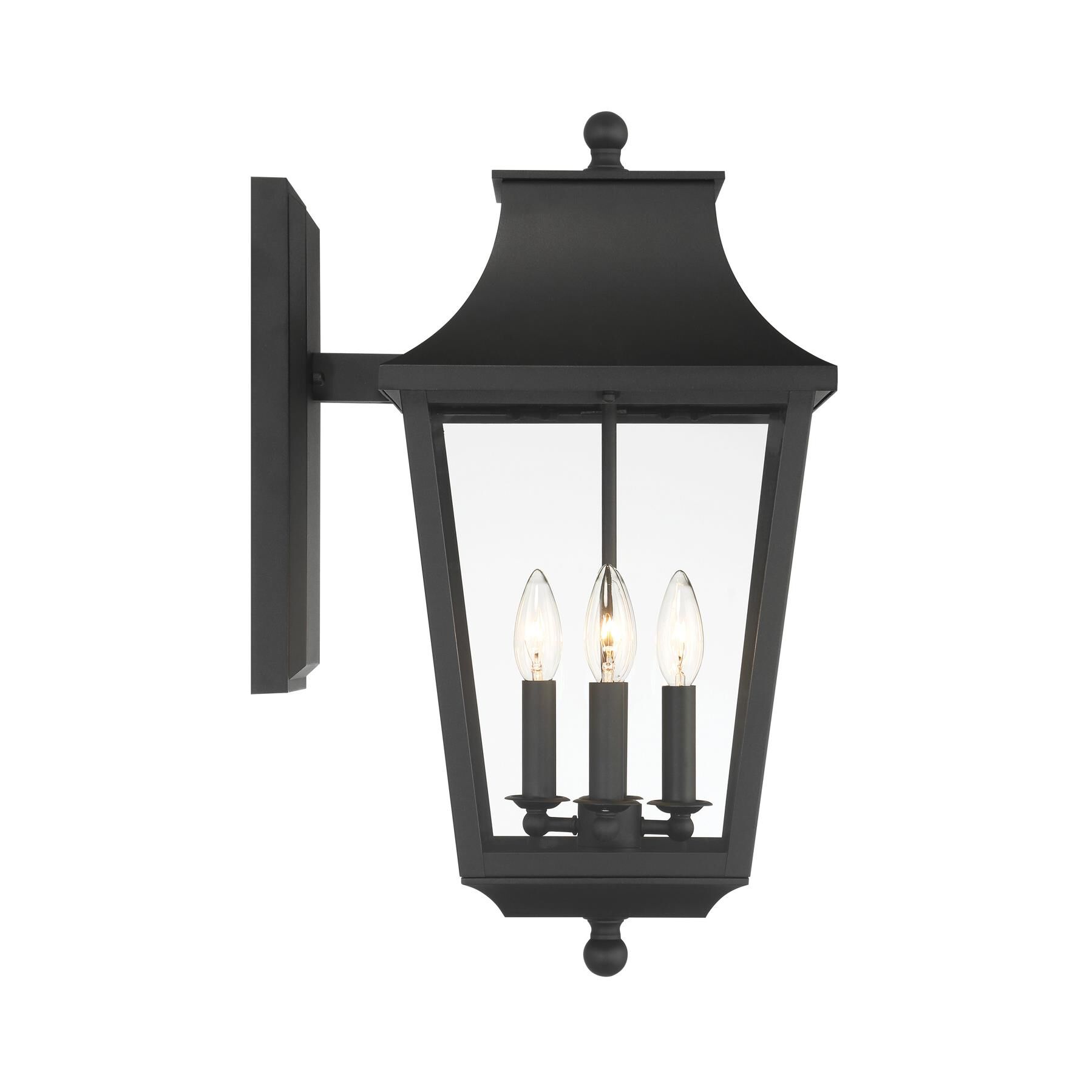 Shown in Sand Coal finish and Clear glass