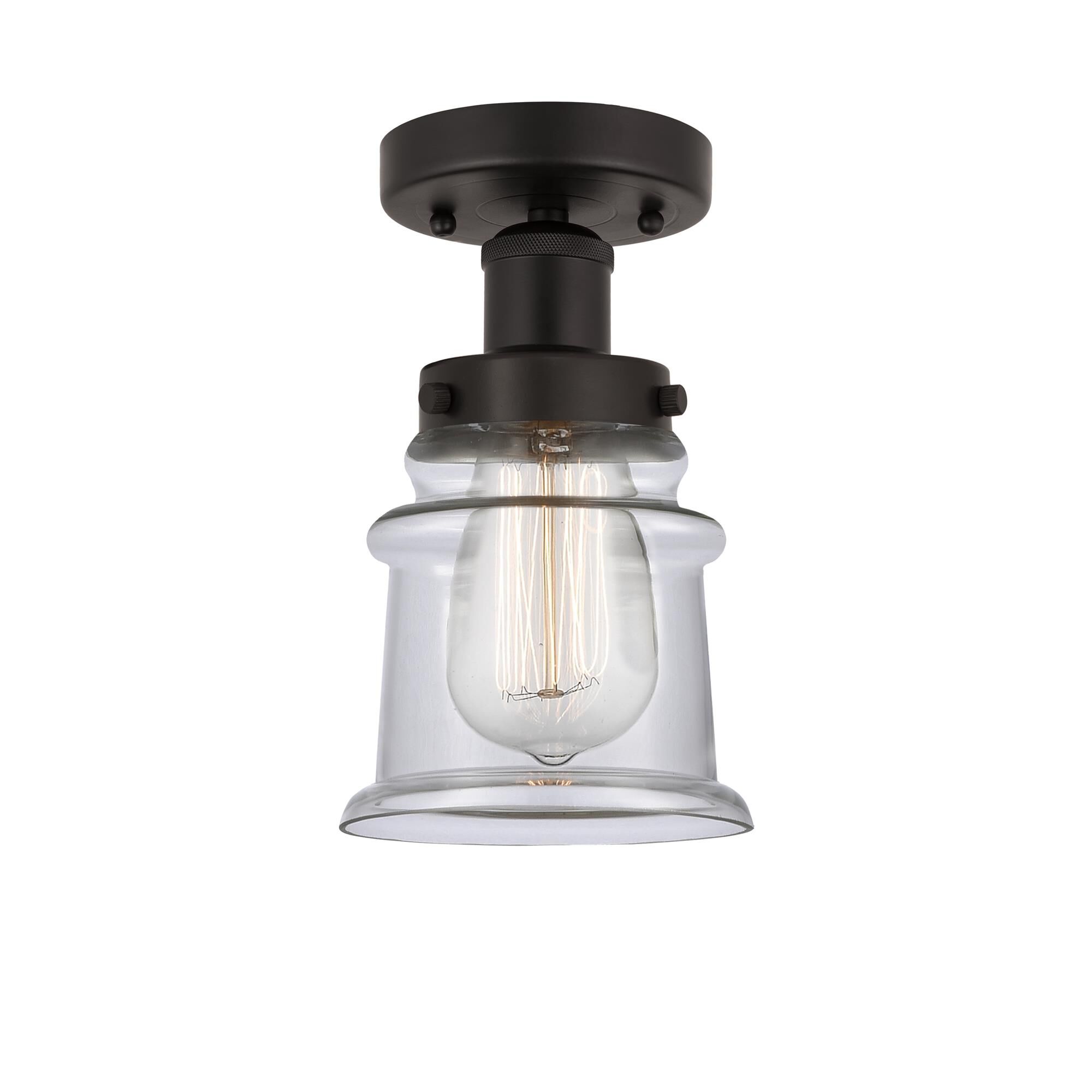 Shown in Oil Rubbed Bronze, Clear finish and Clear glass and Clear Glass shade