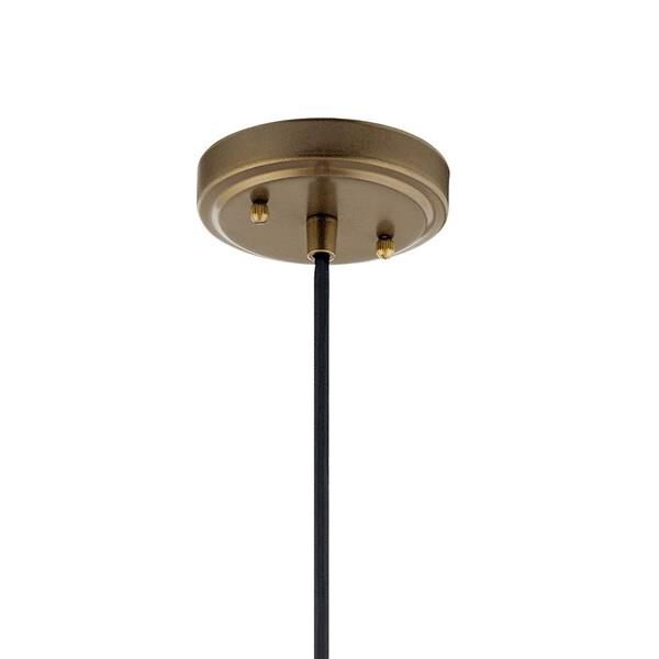 Shown in Natural Brass finish and Metal shade