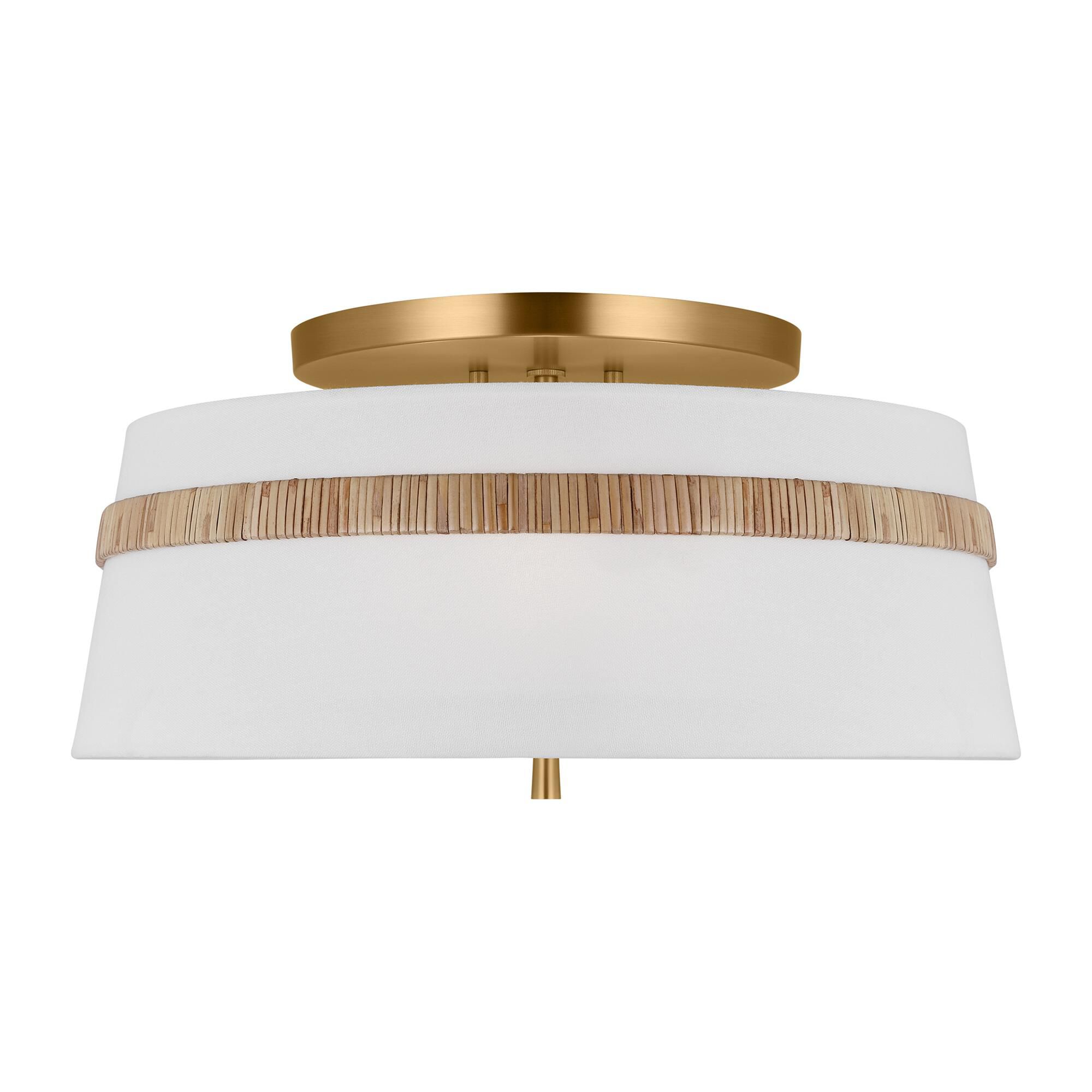 Alexa Hampton Cordtlandt 19 Inch 3 Light Semi Flush Mount,
