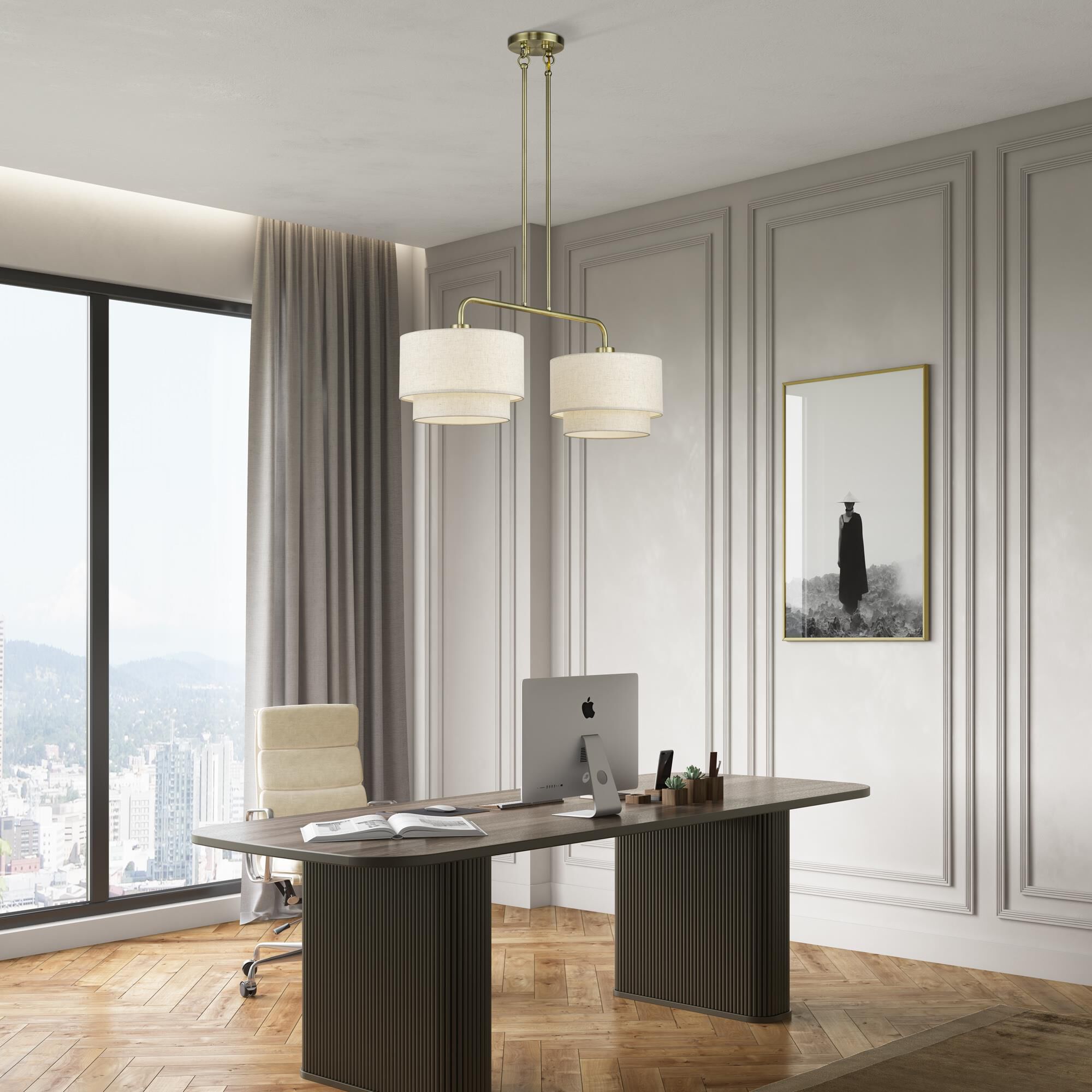 Manorwood 34 Inch Linear Suspension Light by Livex Lighting