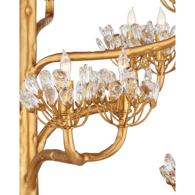 Agave Americana 42 Inch 22 Light Chandelier by Currey and Company