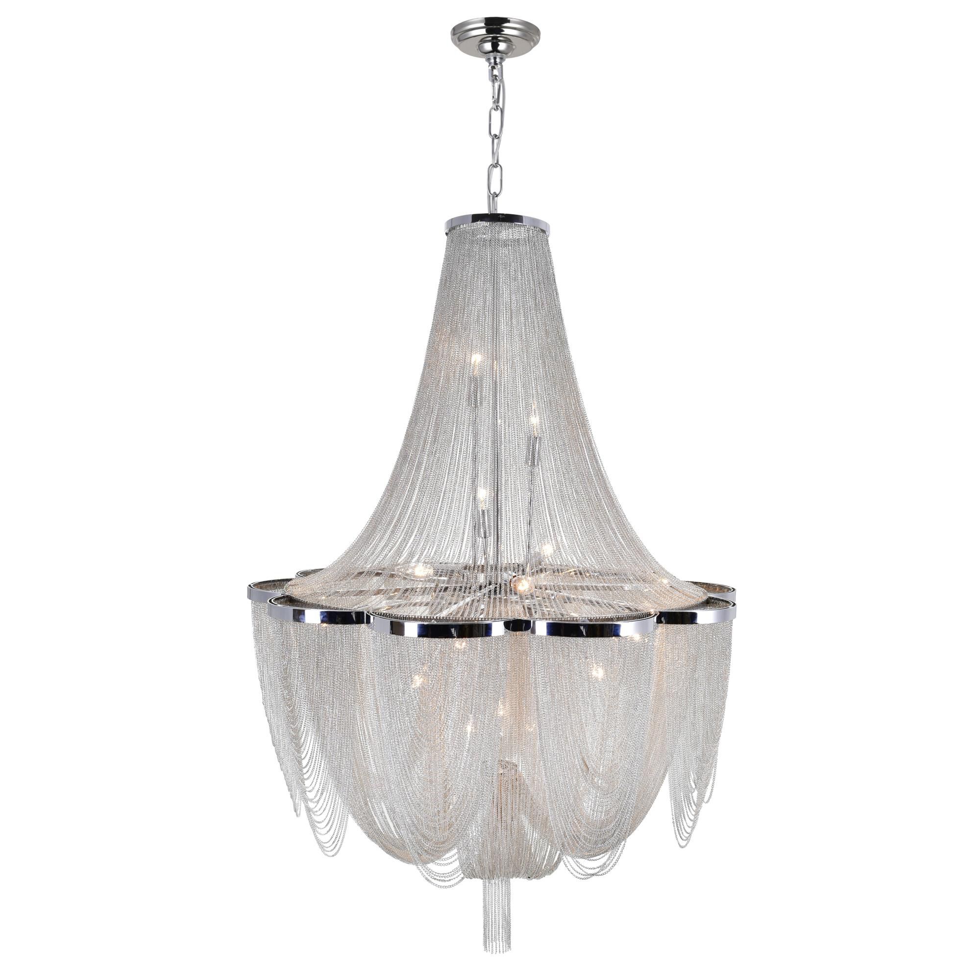 Taylor 22 Inch 10 Light Mini Chandelier by CWI Lighting