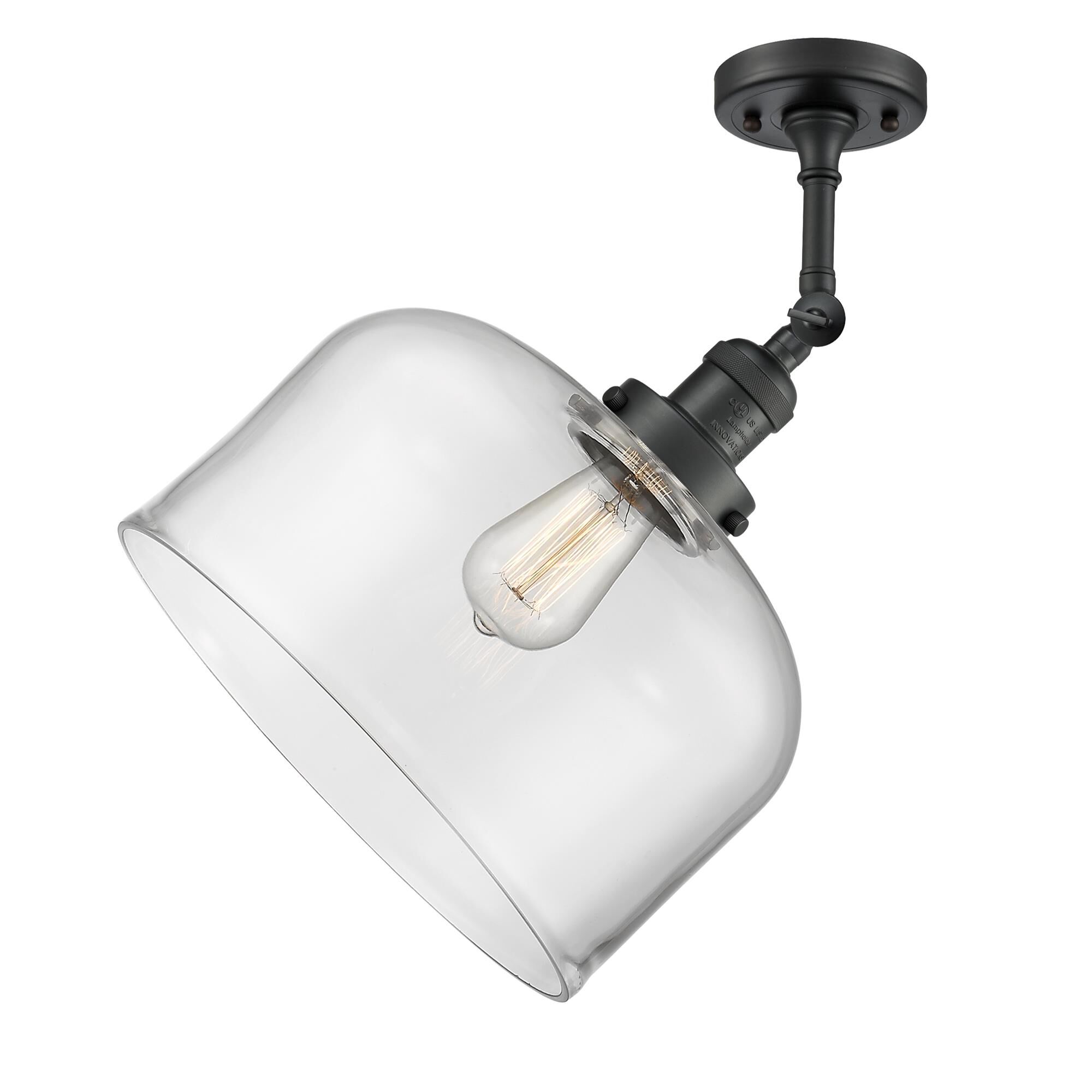 Bruno Marashlian Bell 12 Inch 1 Light Semi Flush Mount by Innovations Lighting