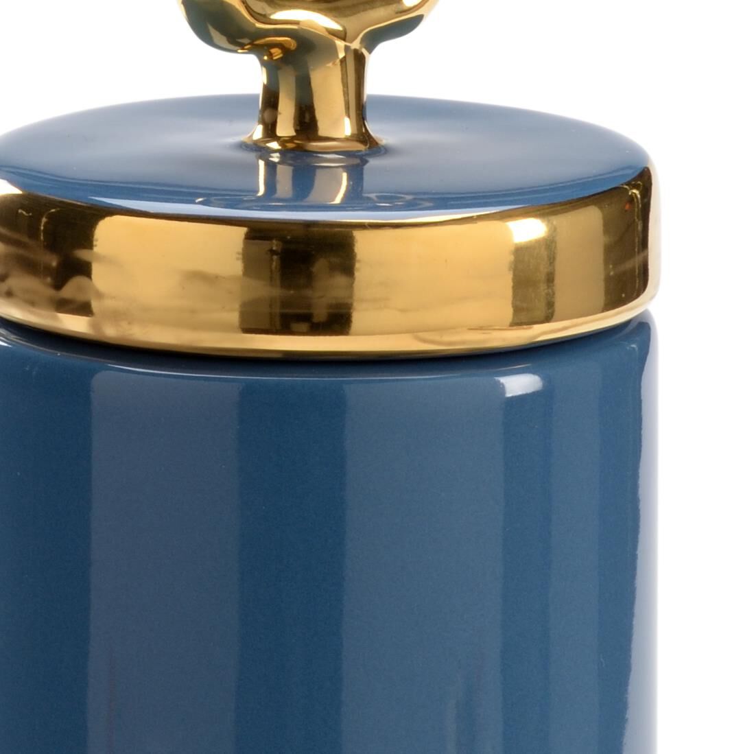 Shown in French Blue Glaze/Metallic Gold finish