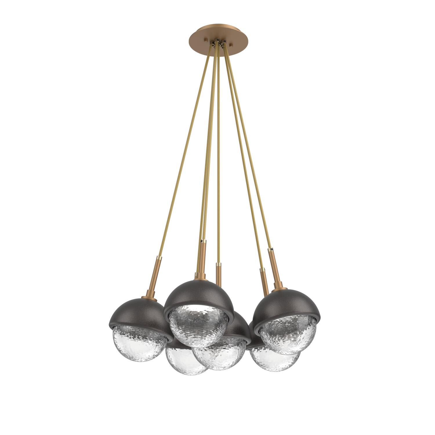 Levi Wilson Cabochon 19 Inch Multi Pendant Light by Hammerton Studio