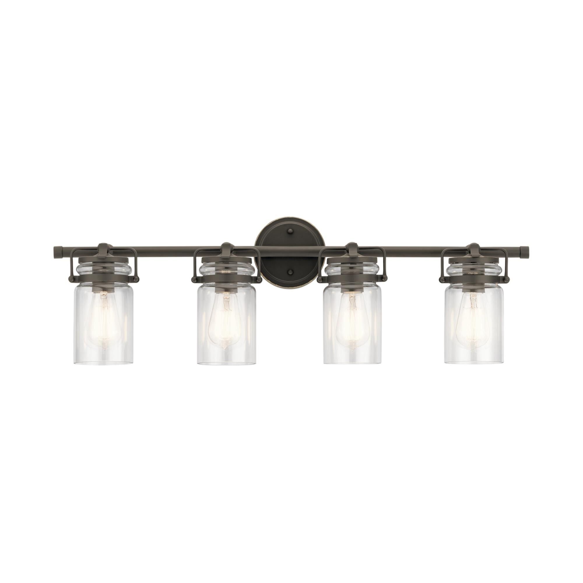 Shown in Olde Bronze finish and Clear glass