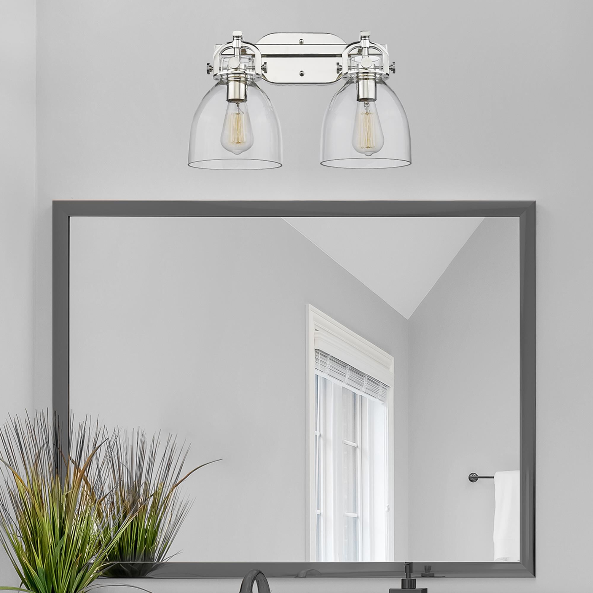 Bruno Marashlian Newton Bell 17 Inch 2 Light Bath Vanity Light by Innovations Lighting
