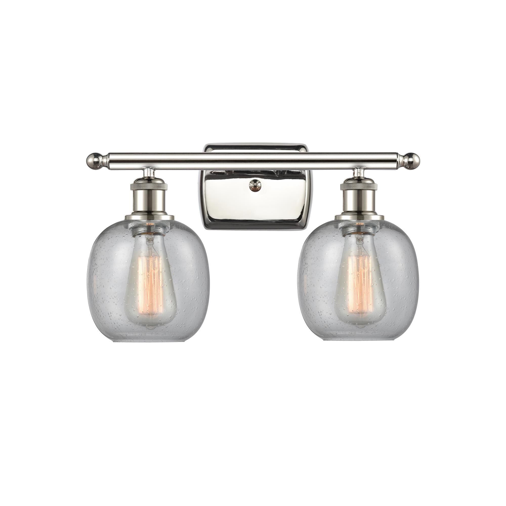 Shown in Polished Nickel finish and Sphere glass and Glass shade