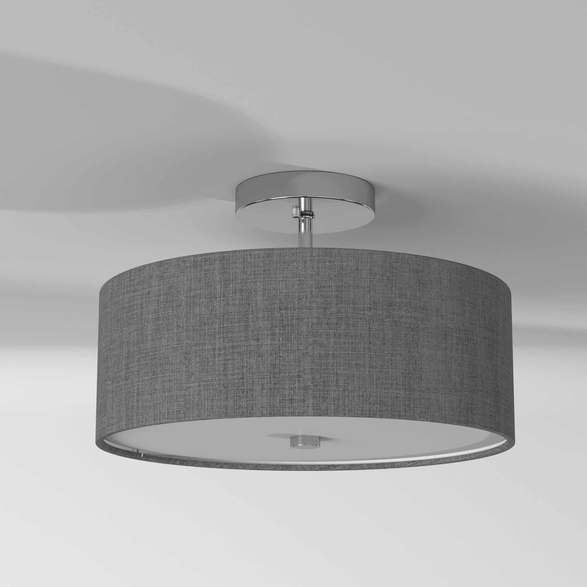 14 Inch 3 Light Semi Flush Mount by Dainolite
