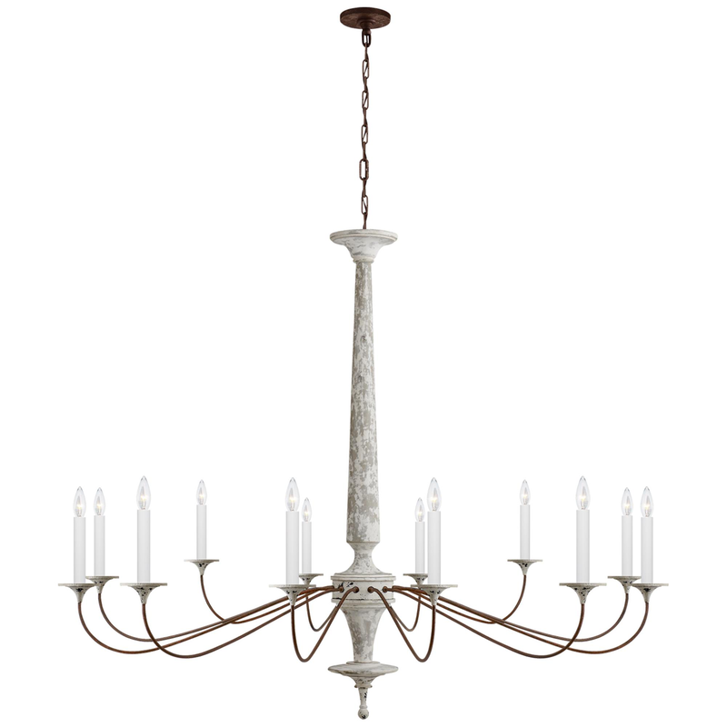 Suzanne Kasler Bordeaux 59 Inch 12 Light Chandelier by Visual Comfort Signature Collection