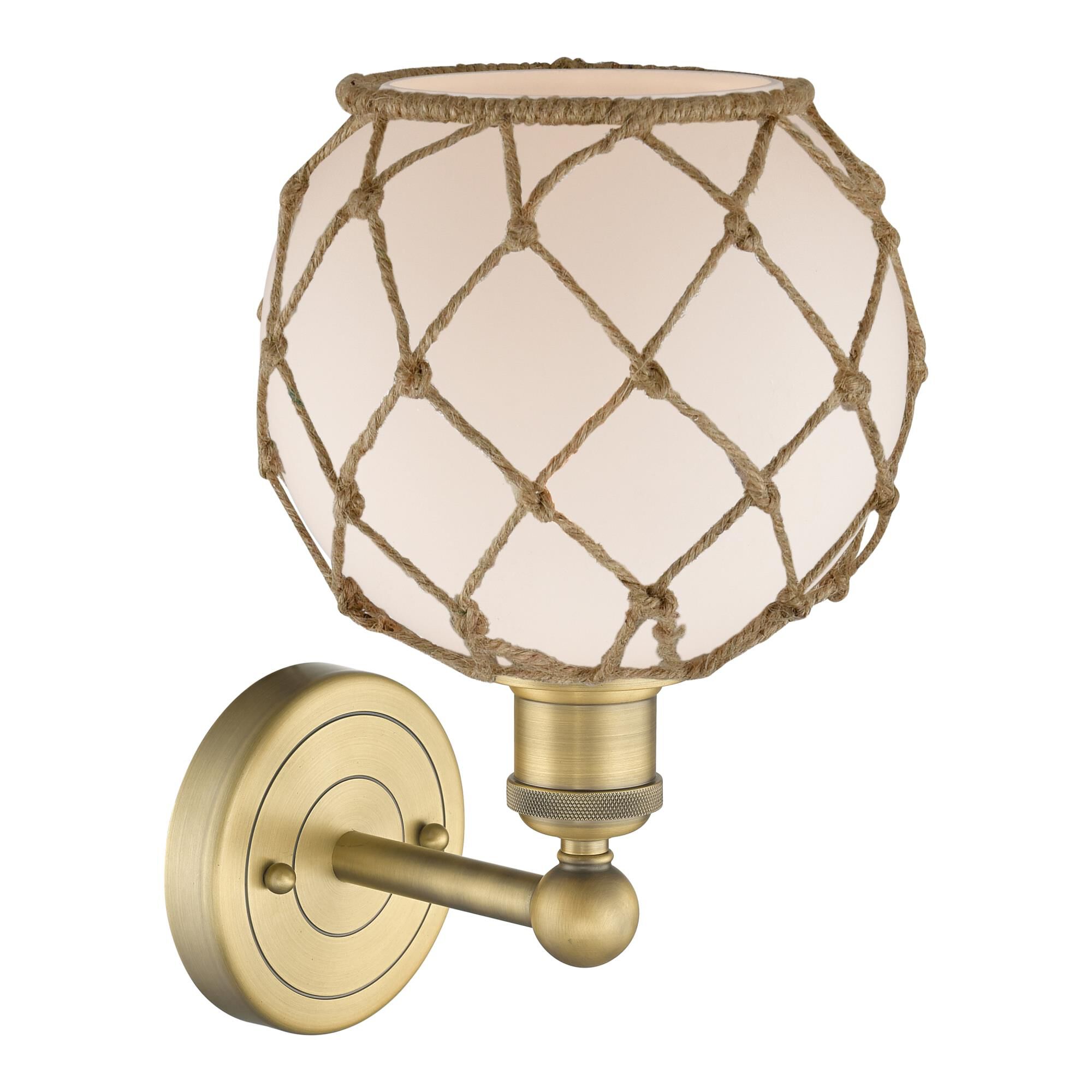 Bruno Marashlian Farmhouse Rope 12 Inch Wall Sconce by Innovations Lighting