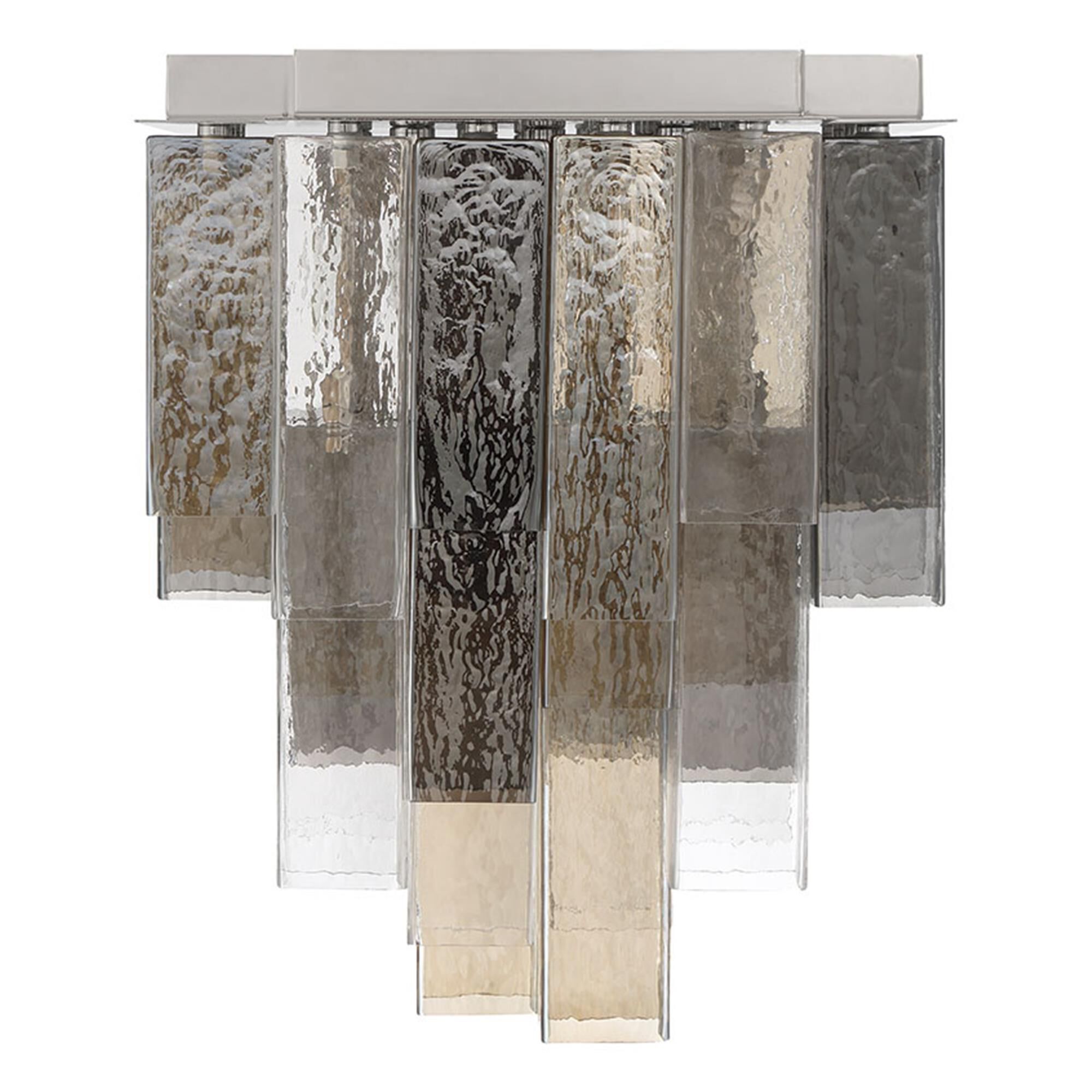 Shown in Chrome finish and Mixed glass