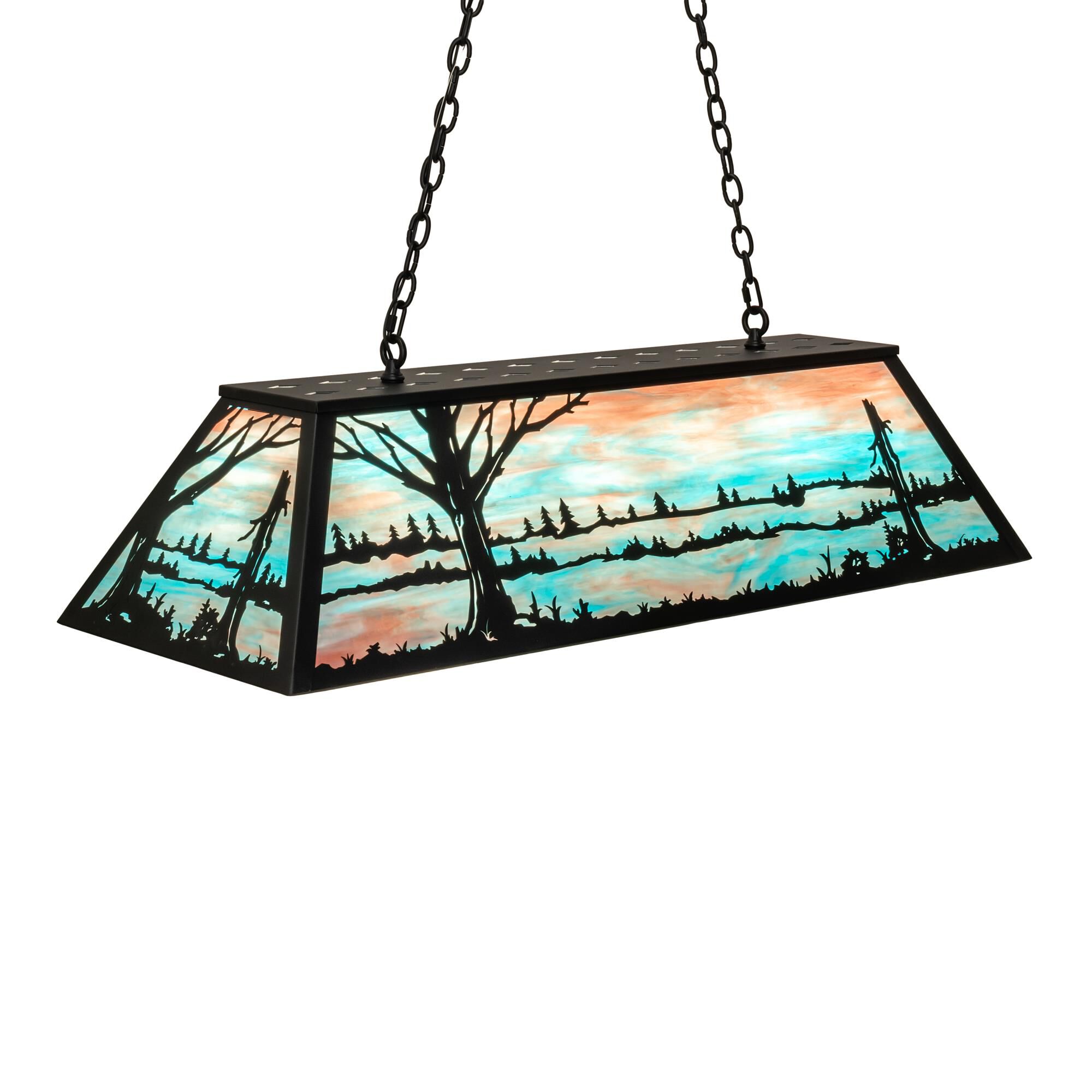 Quiet Pond 48 Inch 9 Light Linear Suspension Light by Meyda Lighting