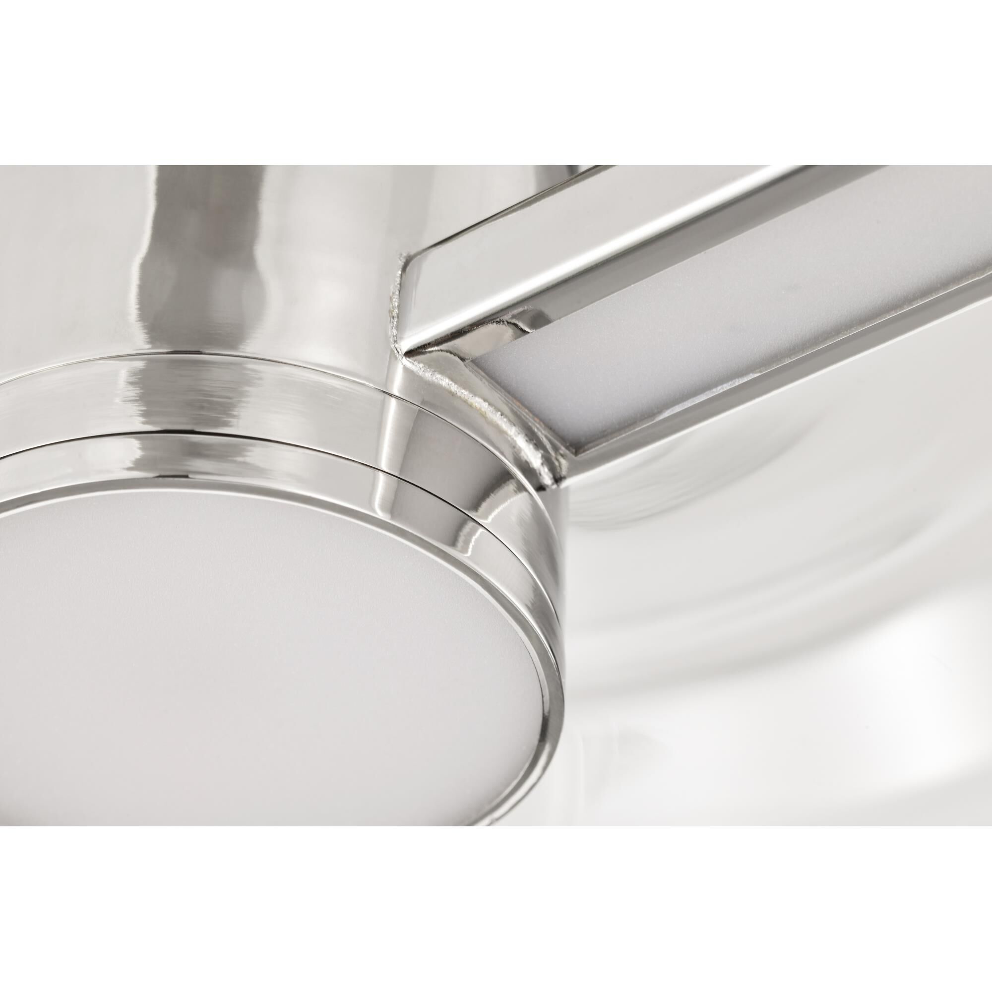 Shown in Polished Nickel finish and Clear glass