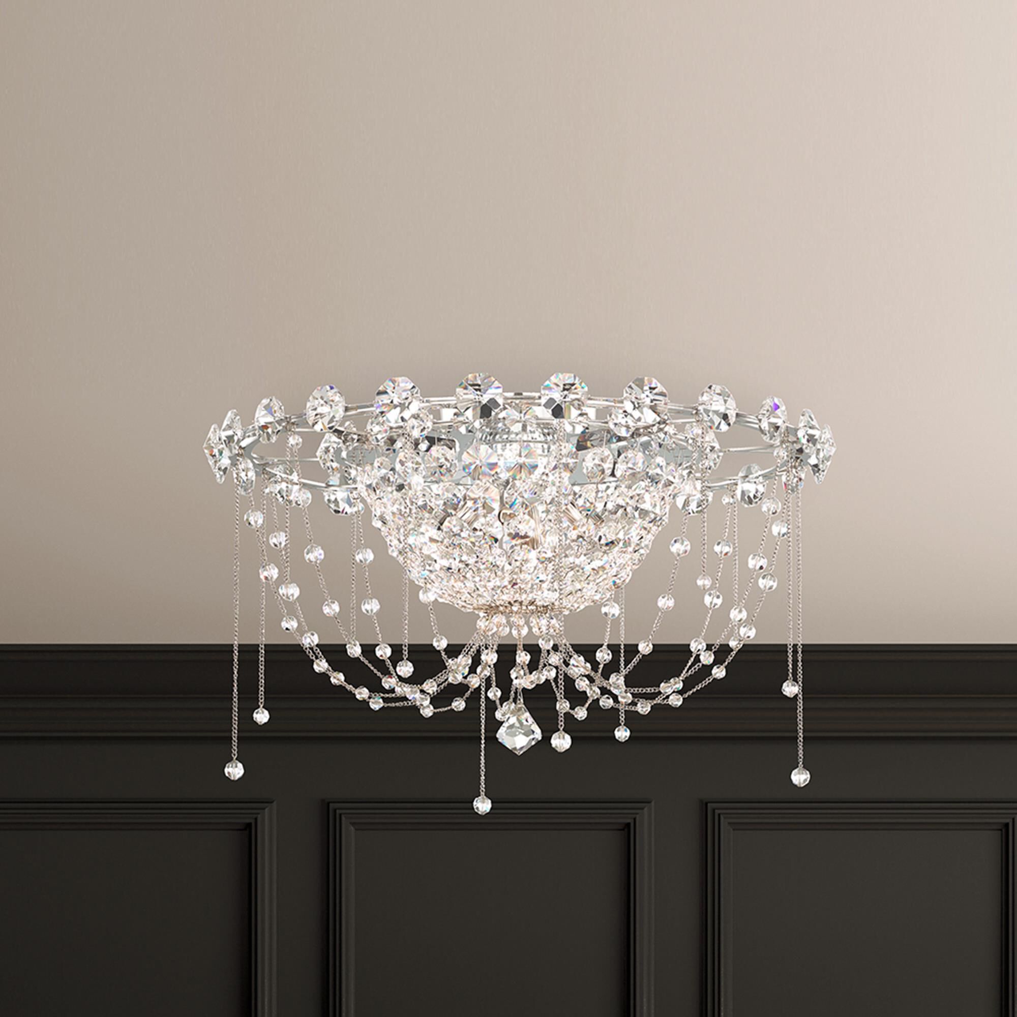 Shown in Polished Stainless Steel finish and Clear Radiance crystal